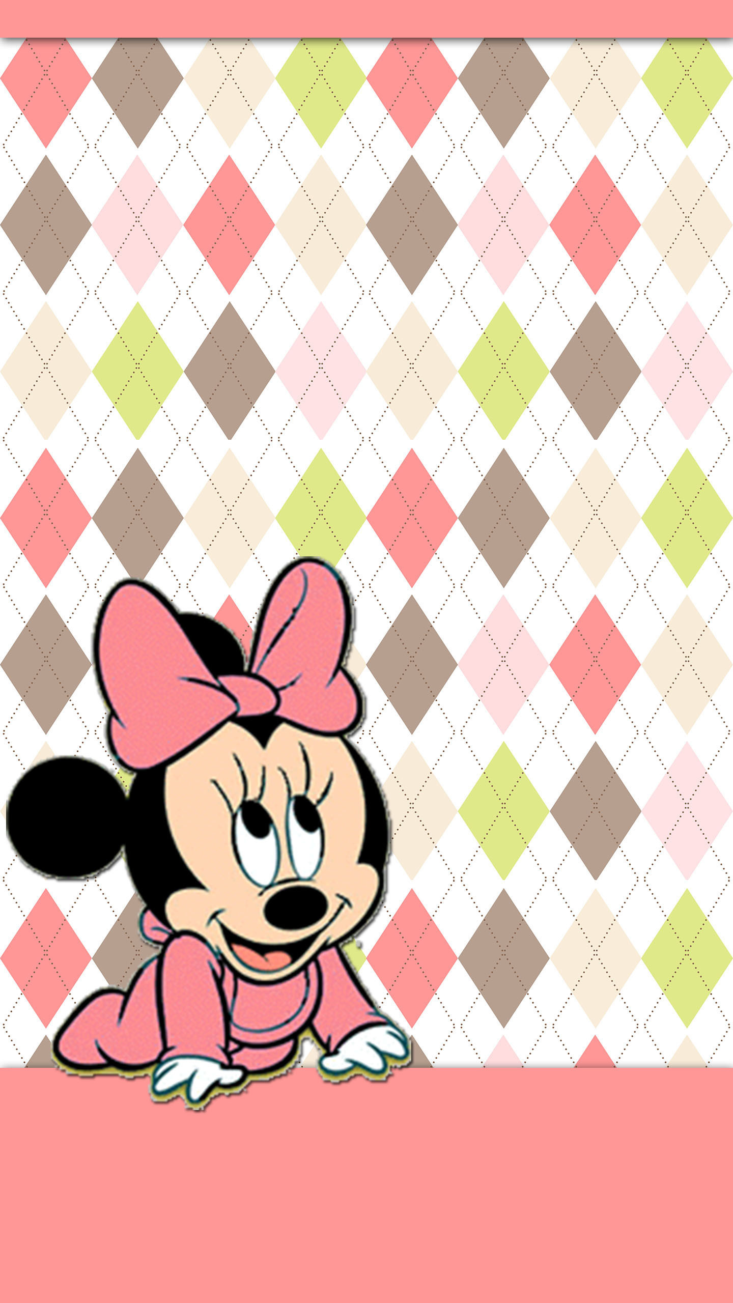 minnie maus iphone wallpaper,karikatur,rosa,muster,design,illustration