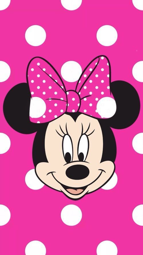 minnie mouse iphone wallpaper,pink,cartoon,pattern,design,magenta
