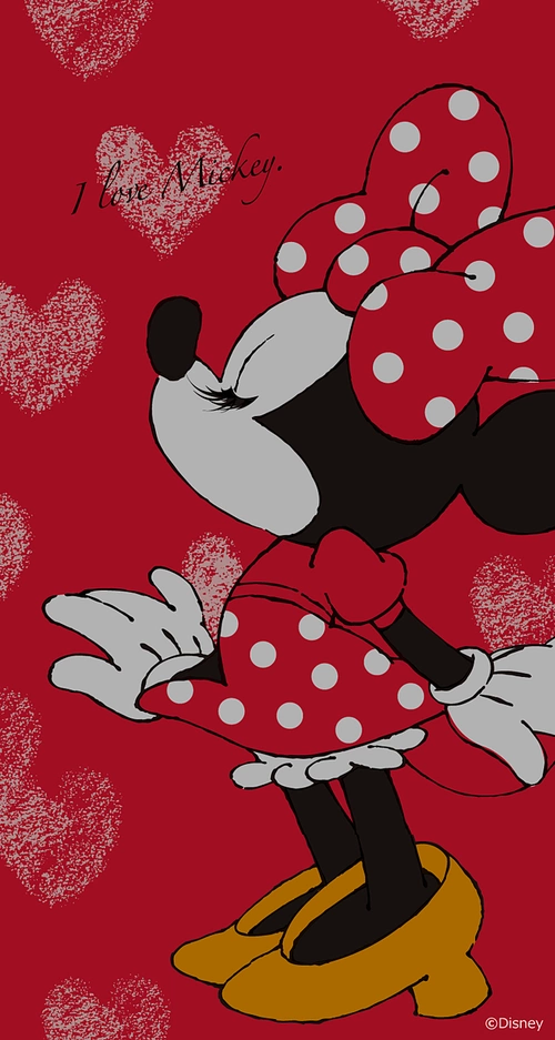 minnie mouse iphone wallpaper,illustration,red,cartoon,t shirt,pattern
