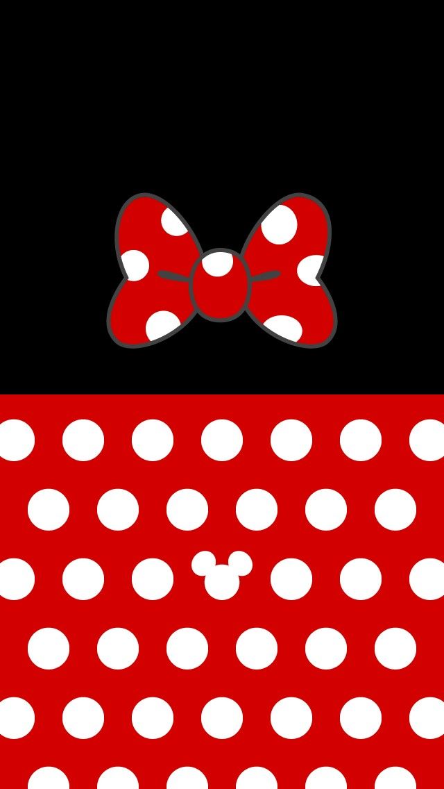 sfondo di minnie mouse per iphone,modello,rosso,a pois,design,cuore