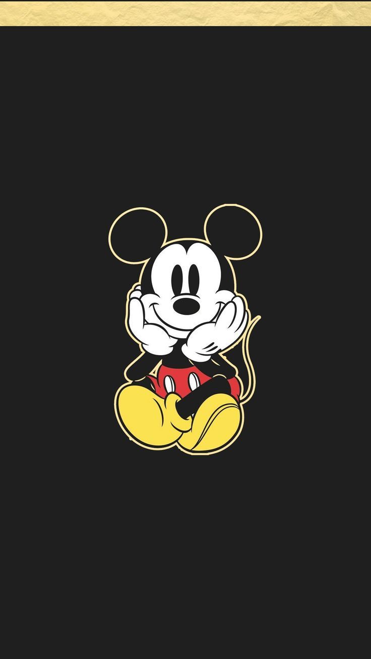 mickey fond d'écran iphone,dessin animé,dessin animé,illustration,jaune,animation