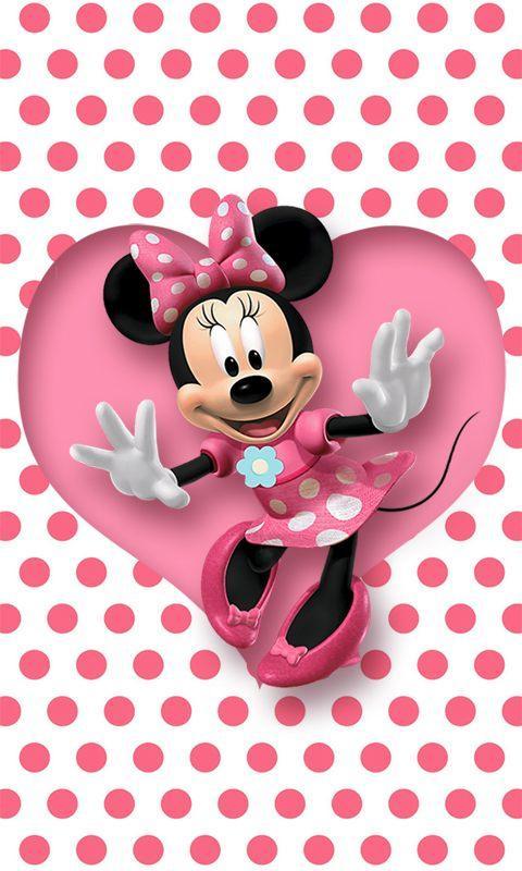 minnie mouse wallpaper hd,pink,cartoon,clip art,heart,illustration