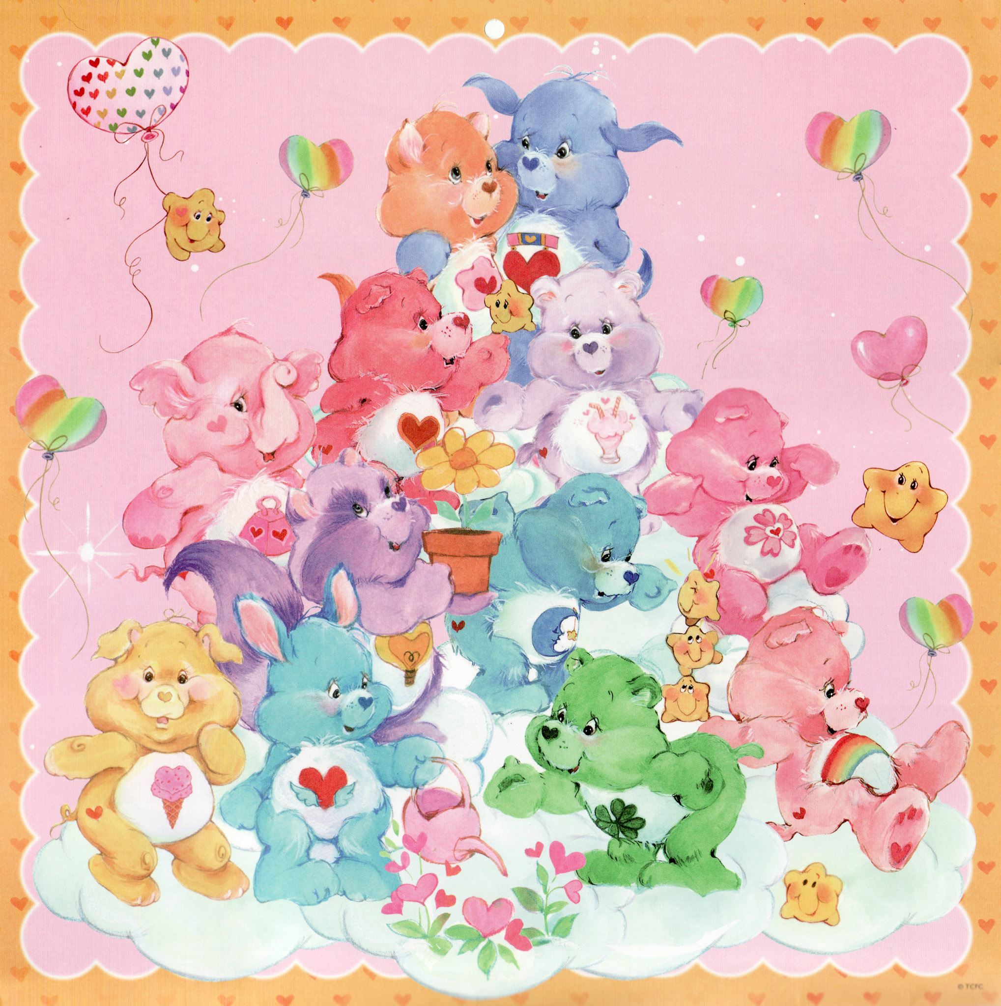 care bears wallpaper,wrapping paper