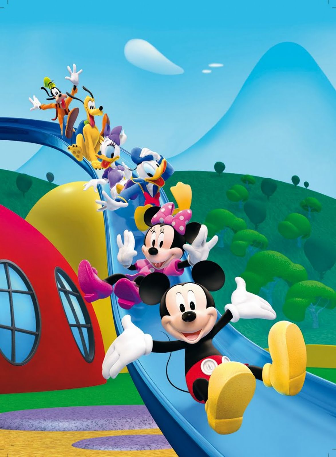 fond d'écran mickey mouse clubhouse,dessin animé,dessin animé,amusement,animation,illustration