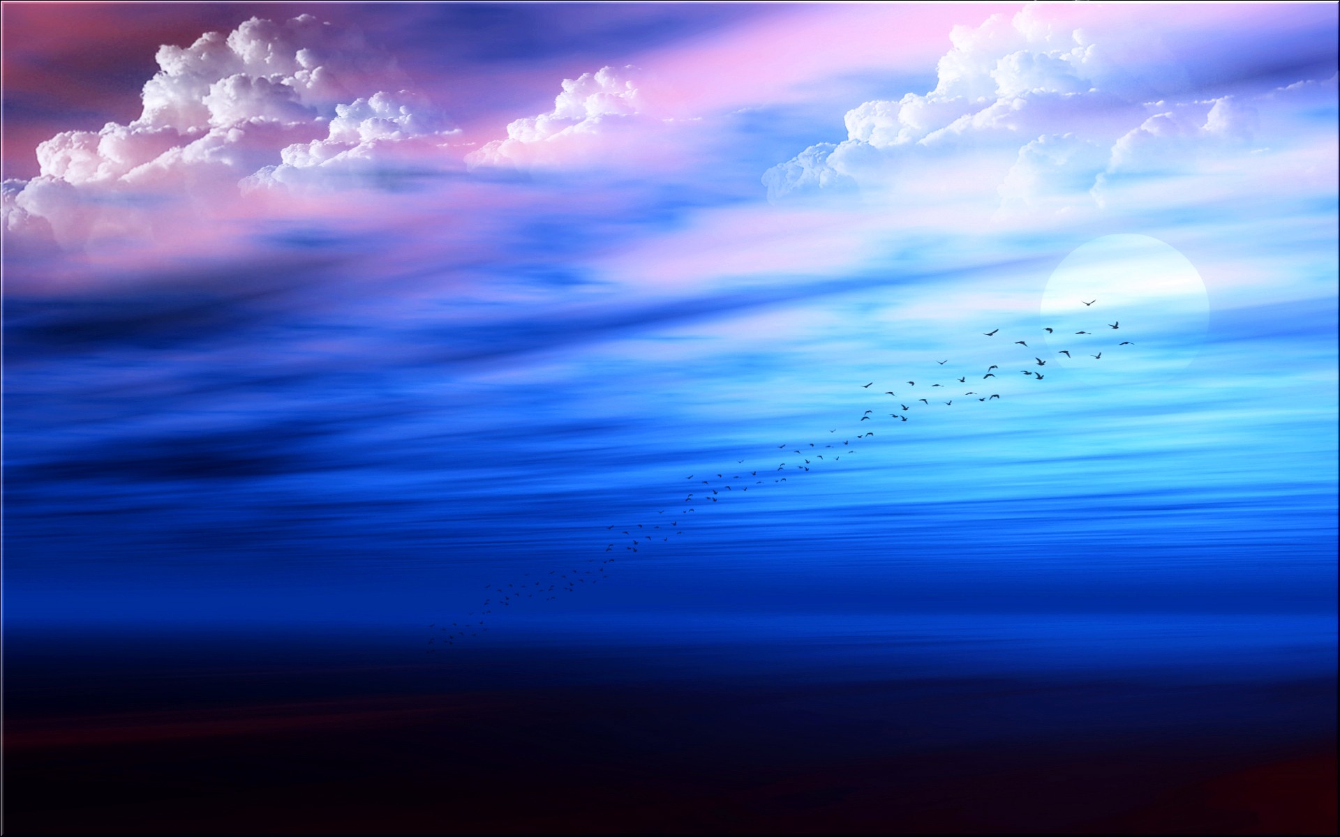 壁紙スクリーン壁紙,空,青い,地平線,雲,昼間