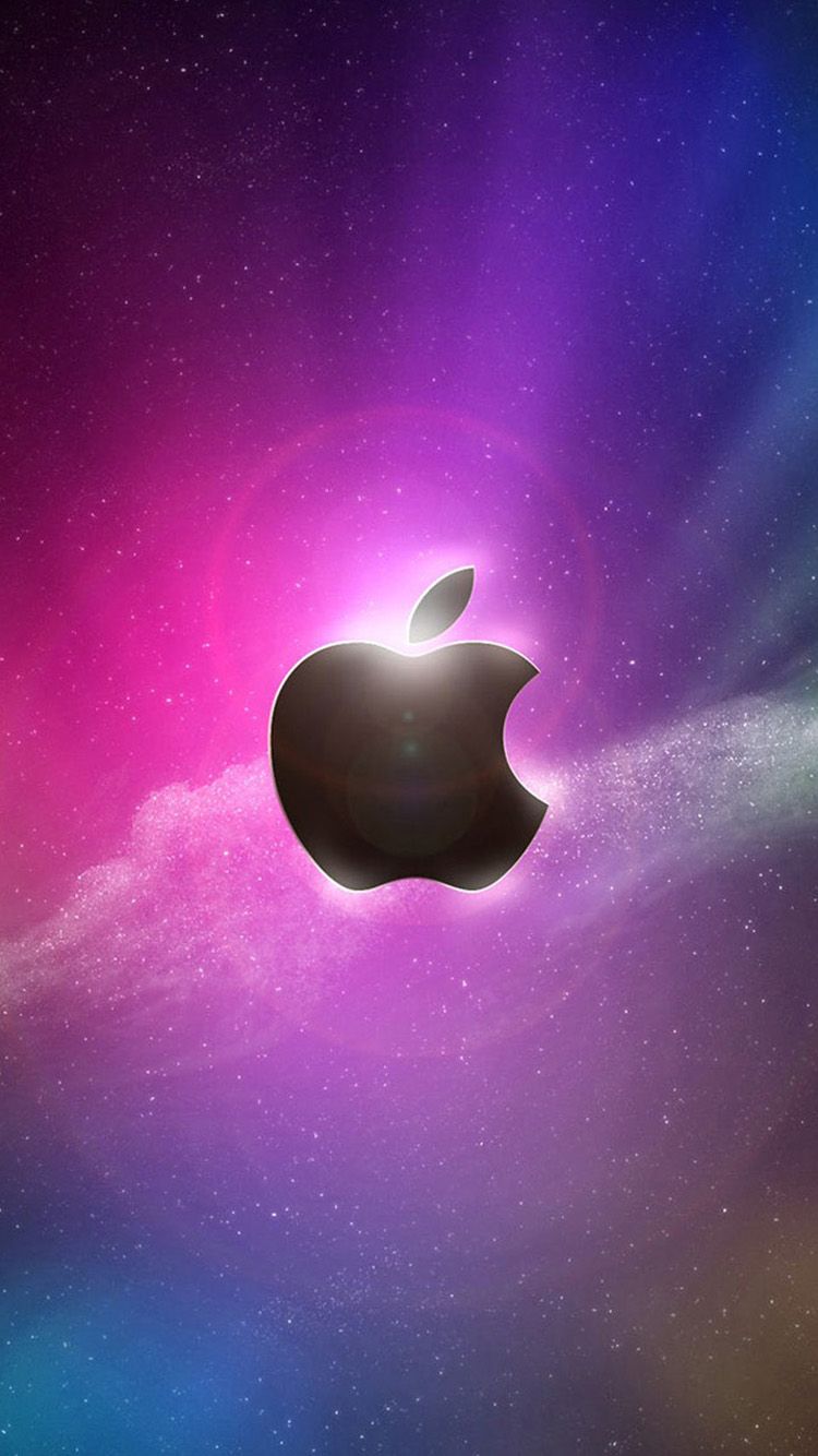cool apple wallpapers for iphone,sky,purple,atmosphere,violet,fruit