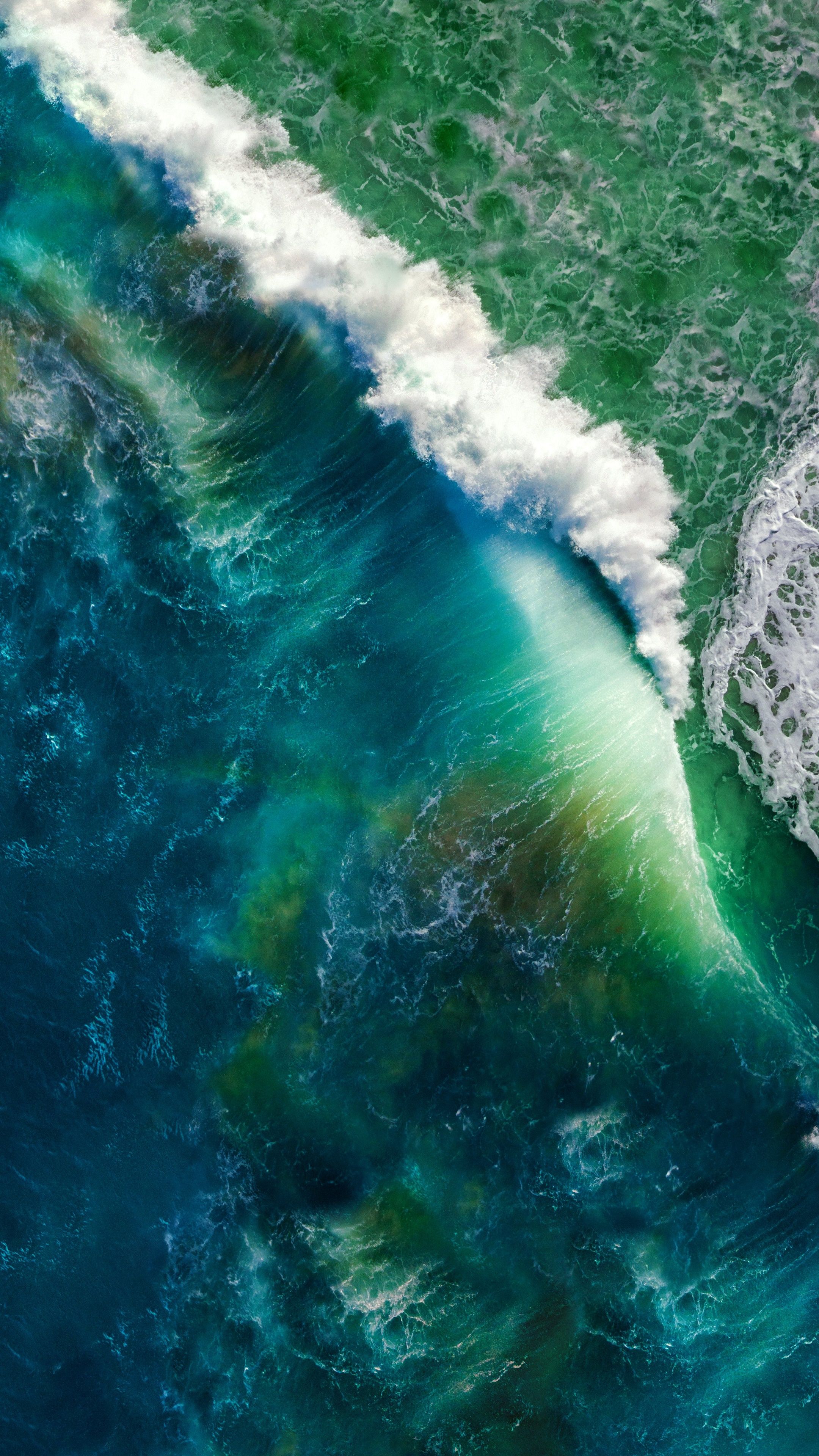 クールなios壁紙,波,水,風の波,緑,海洋