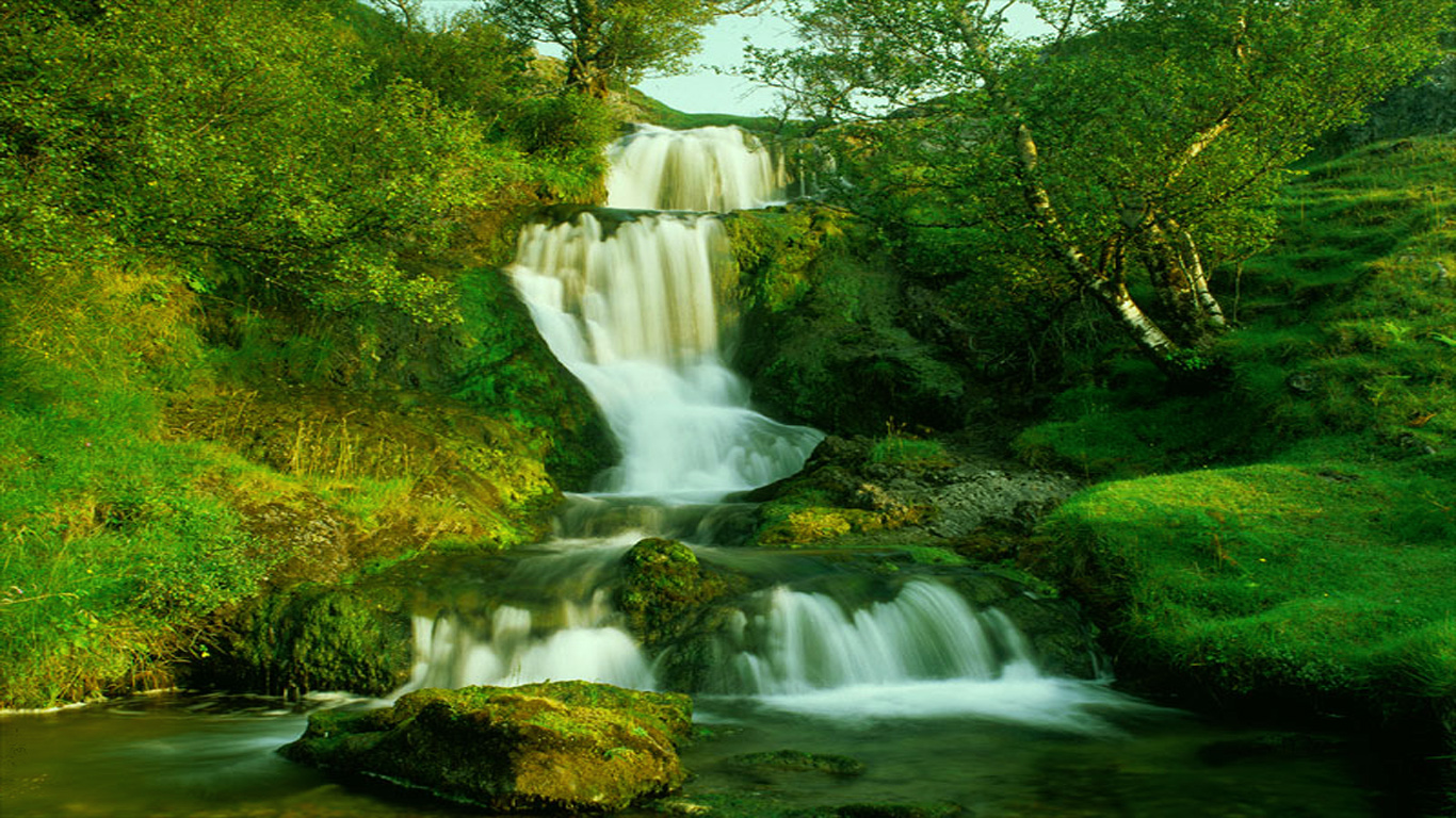 fondo de pantalla de animación de agua,cascada,recursos hídricos,cuerpo de agua,paisaje natural,naturaleza