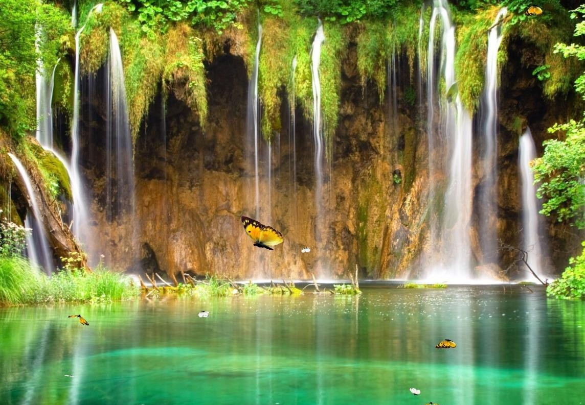 fondo de pantalla de animación de agua,cascada,cuerpo de agua,recursos hídricos,paisaje natural,naturaleza