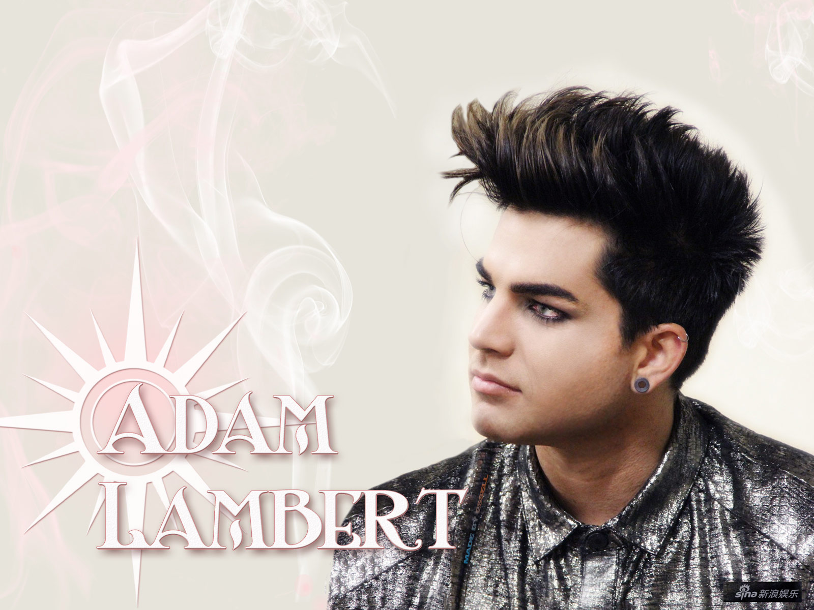 sfondo di adam lambert,capelli,acconciatura,copertina,sopracciglio,fronte