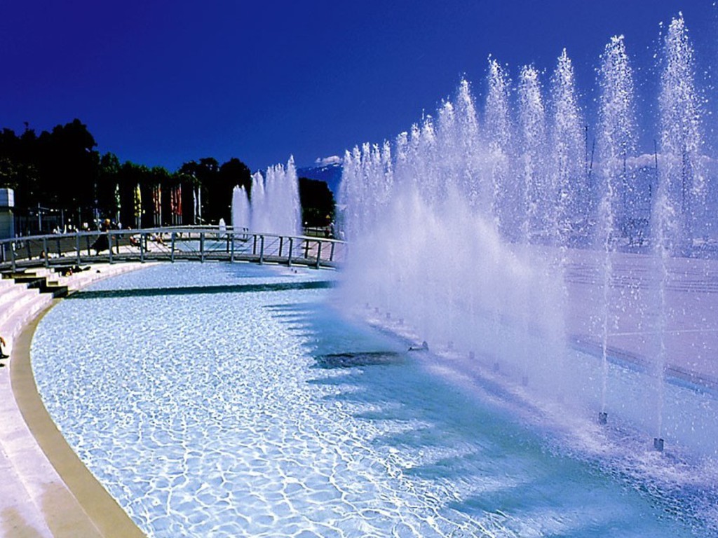 water wallpaper download,fountain,blue,water,daytime,water resources