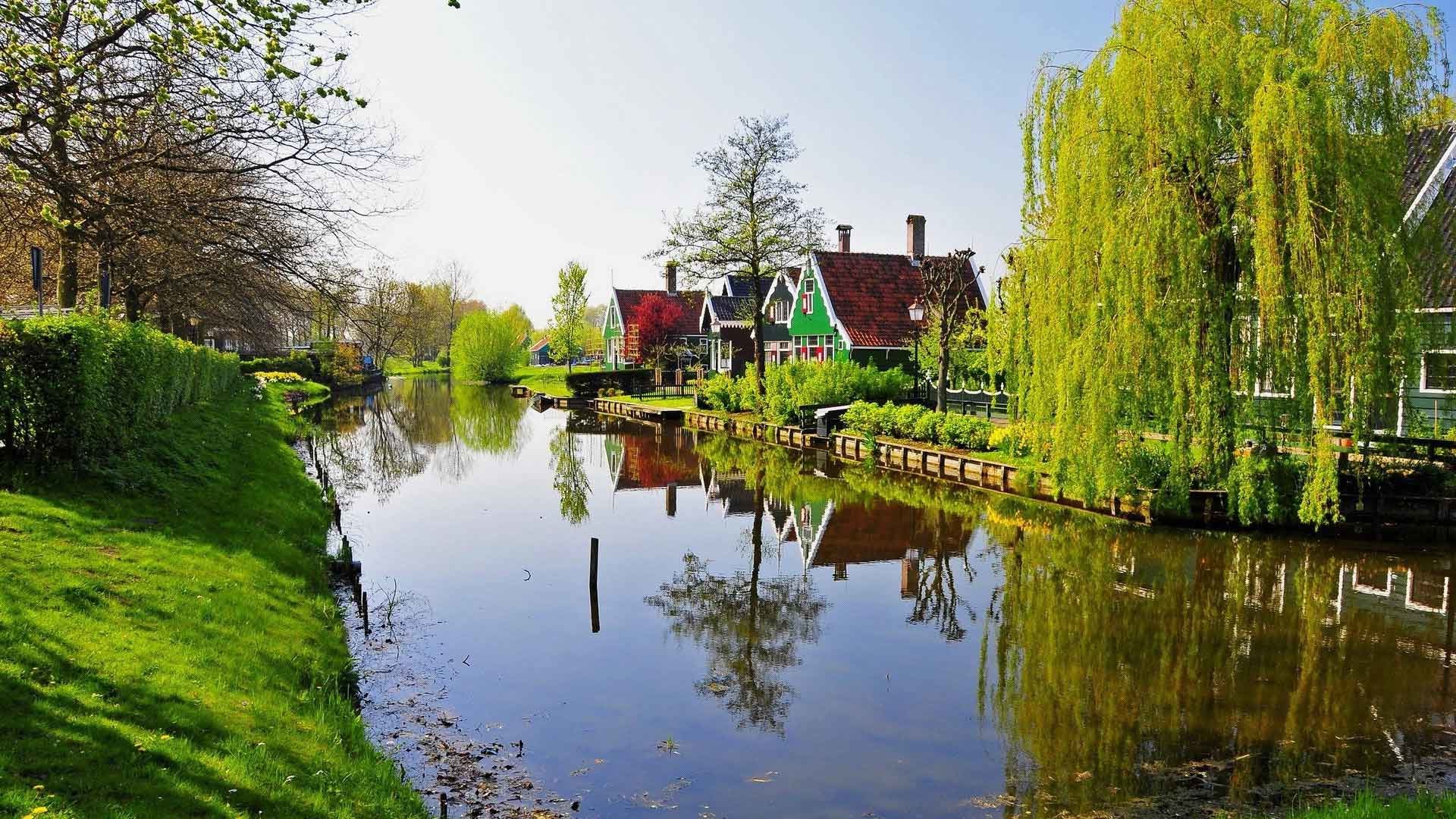 descarga de papel tapiz de agua,cuerpo de agua,paisaje natural,canal,camino acuático,reflexión