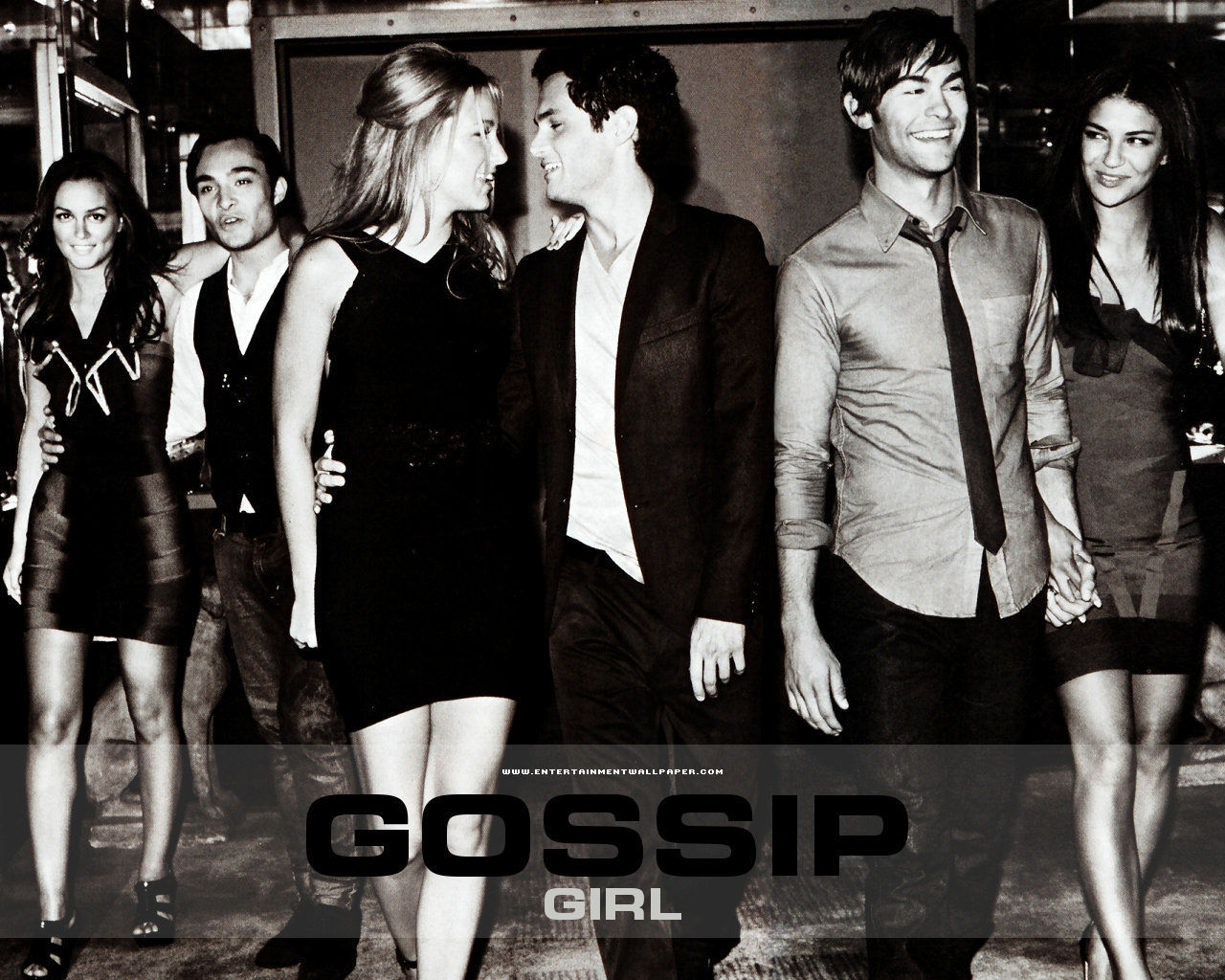 gossip girl wallpaper,social group,snapshot,fashion,little black dress,black and white