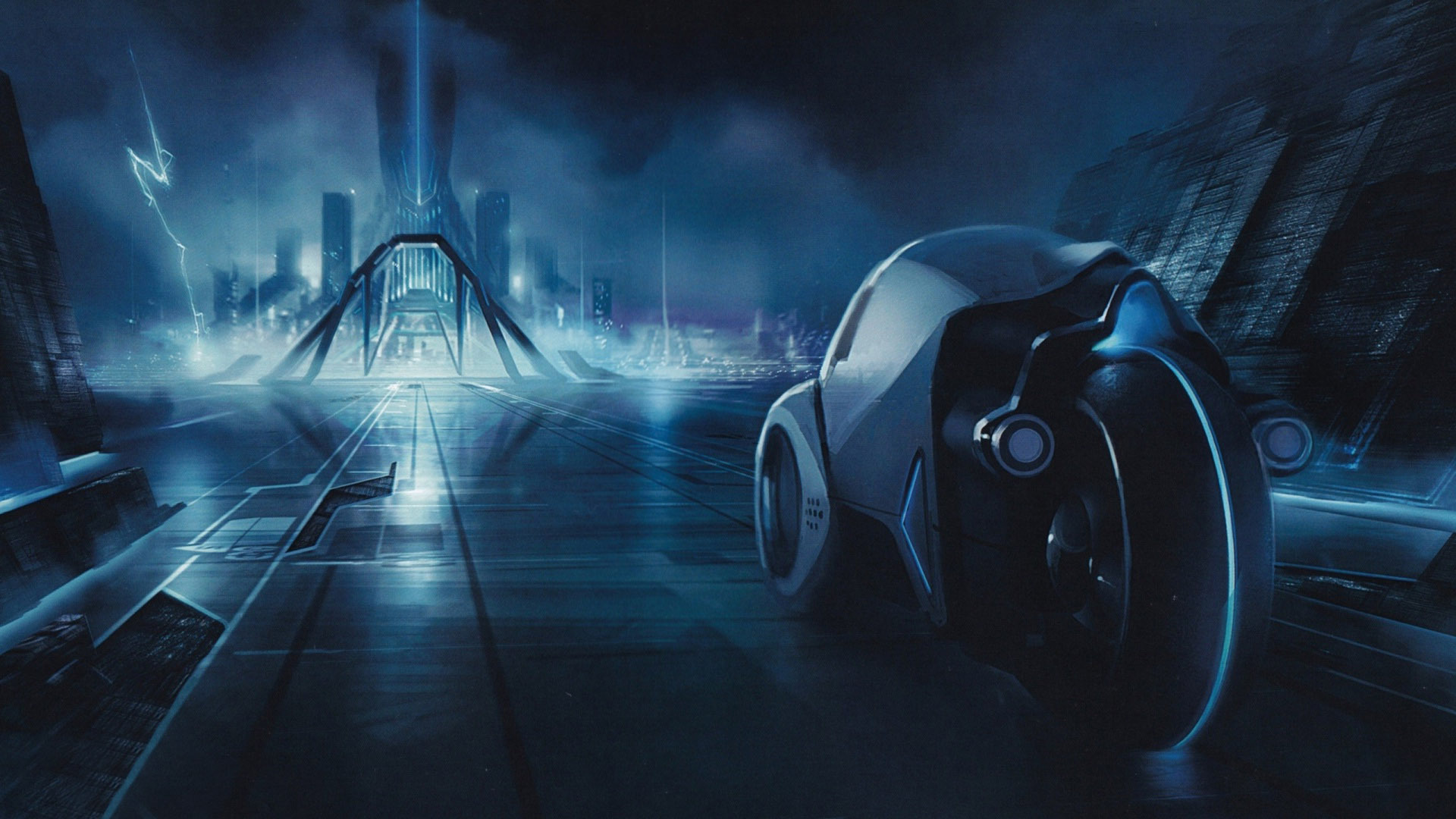 tron legacy wallpaper,games,sky,digital compositing,cg artwork,future