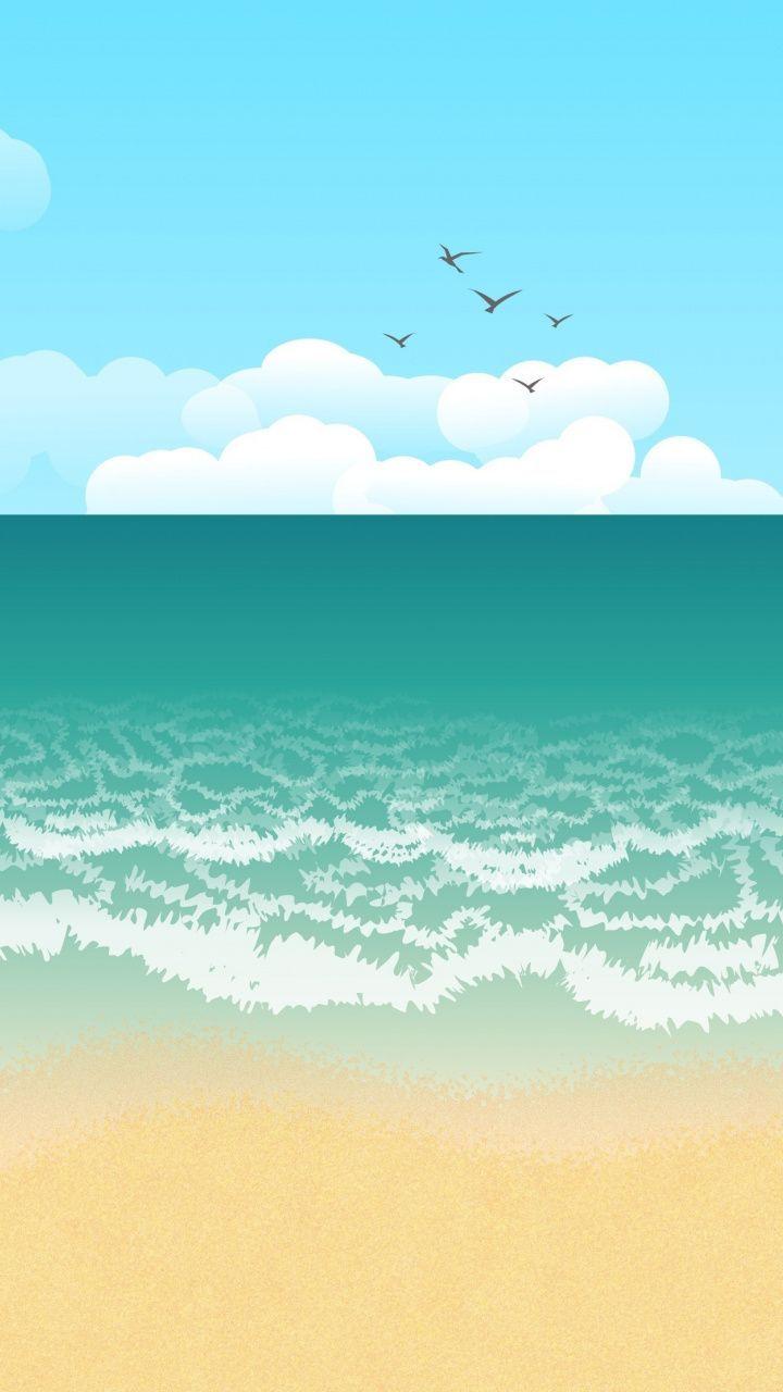 fond d'écran de l'eau android,ciel,jour,bleu,nuage,horizon