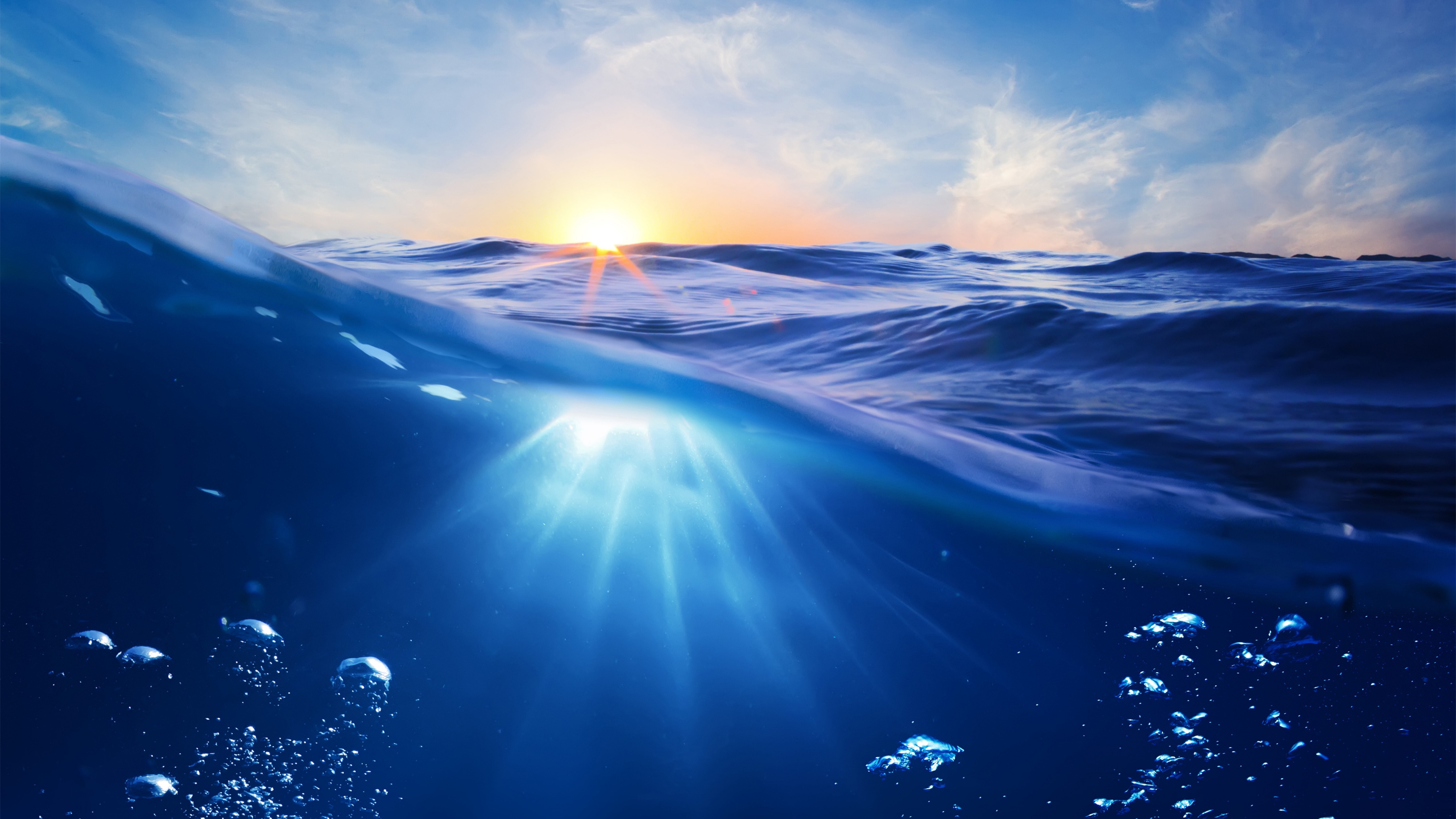水の生活の壁紙,青い,空,自然,水,海洋