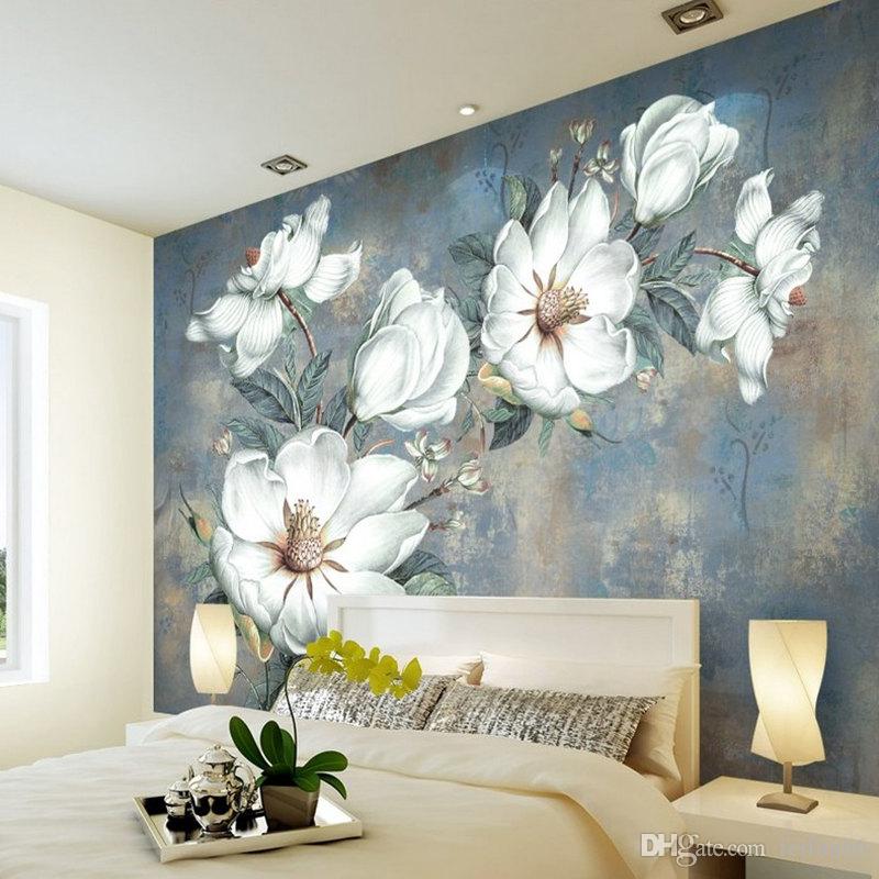 寝室のための花の壁紙,壁紙,壁,リビングルーム,ルーム,壁画