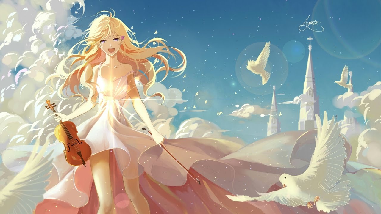 no 1 wallpaper,cg artwork,angel,fictional character,cartoon,sky