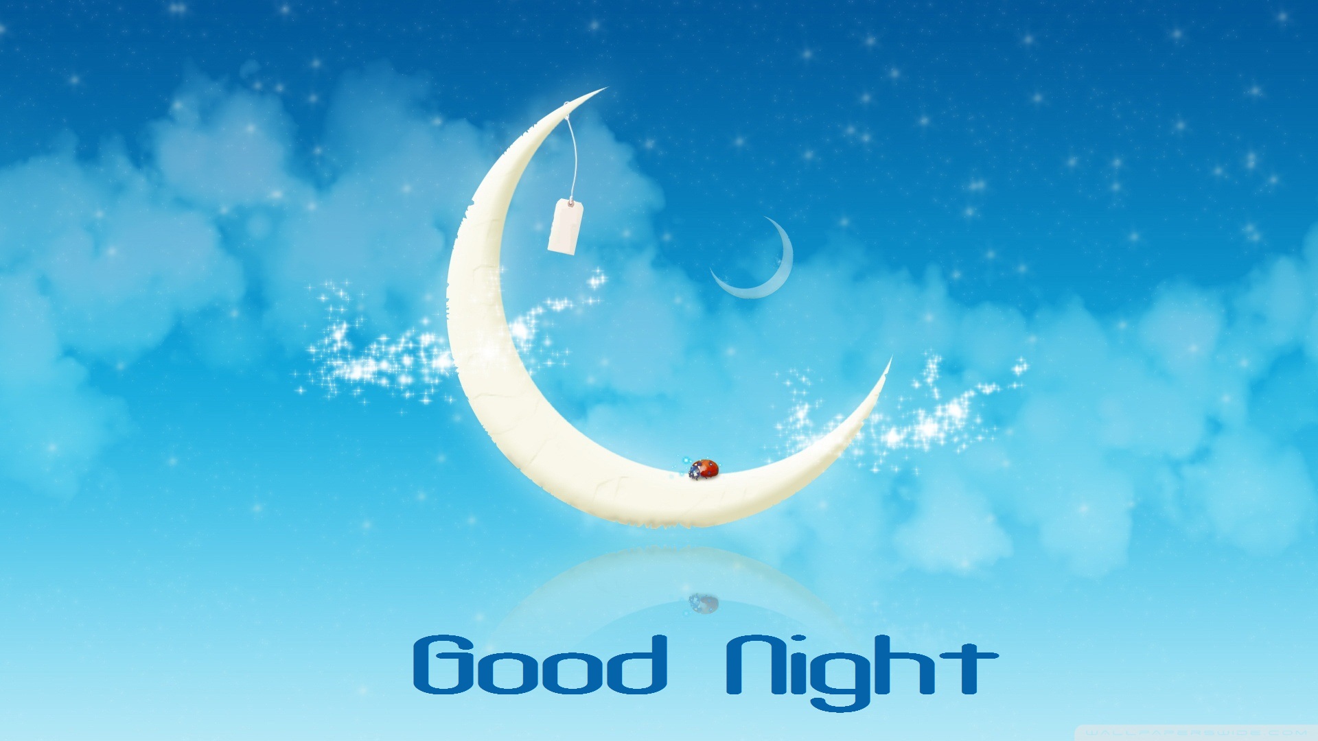 good night wallpaper free download,sky,crescent,daytime,text,atmosphere