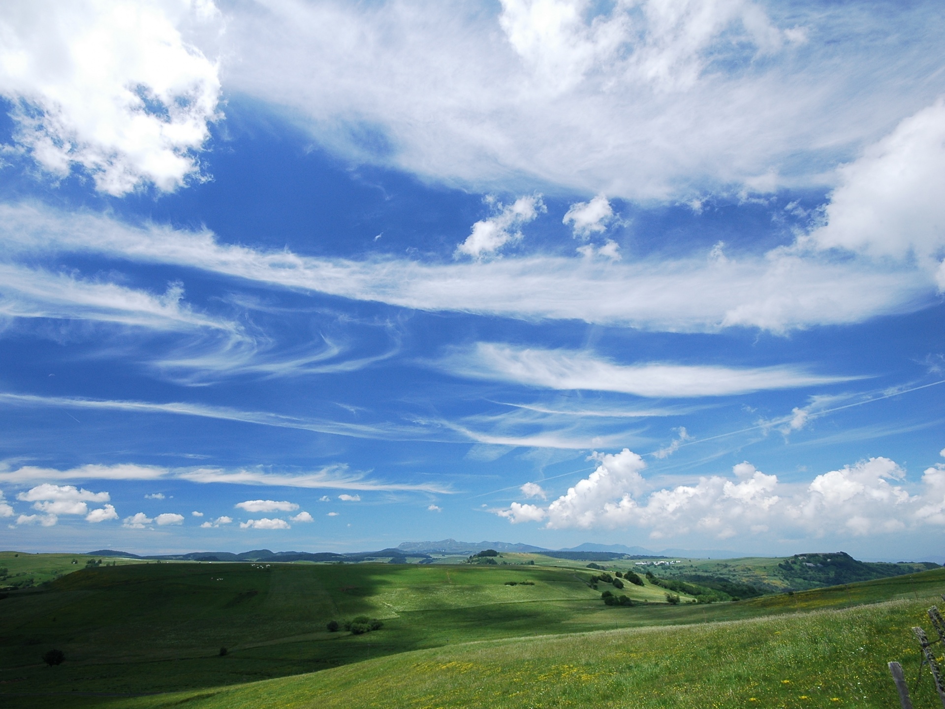 sky wallpaper,sky,grassland,cloud,natural landscape,nature
