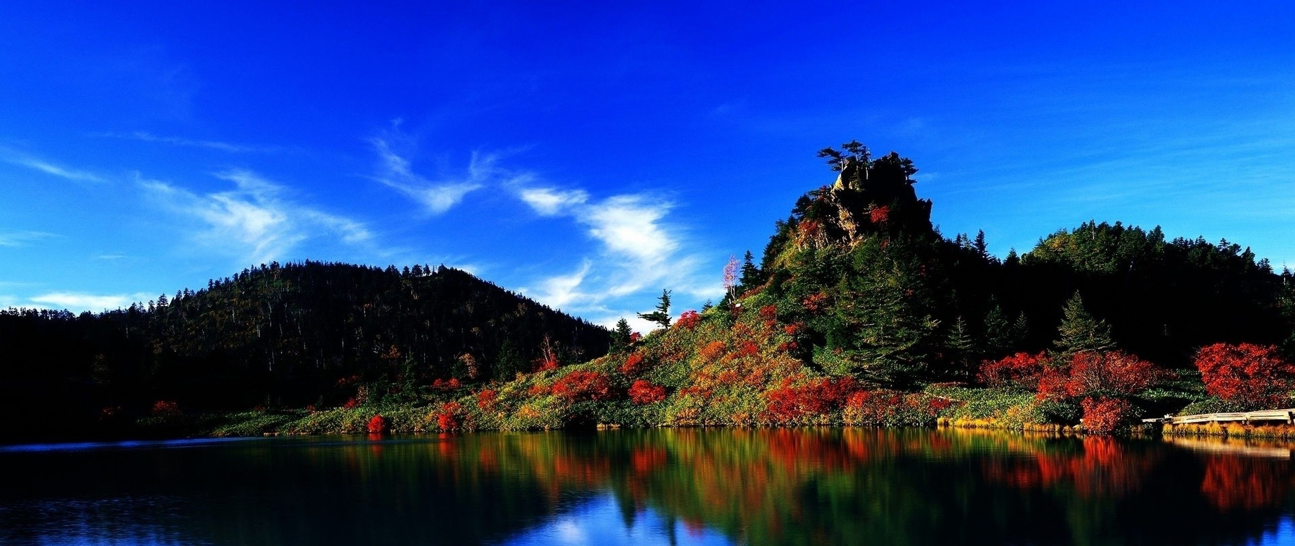 japanese wallpaper,nature,natural landscape,sky,reflection,water