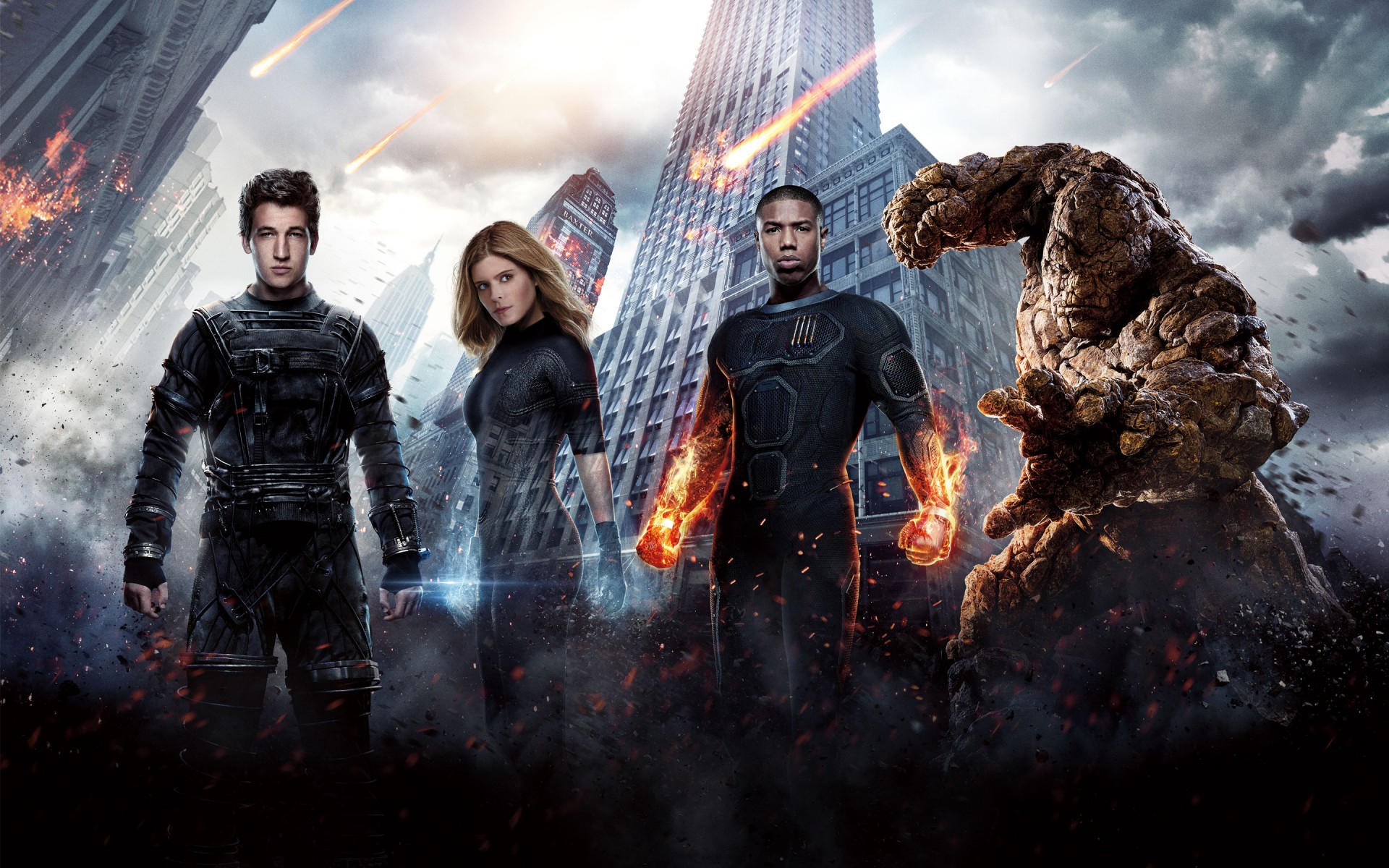 movie wallpaper,fantastic four,movie,fictional character,action adventure game,superhero