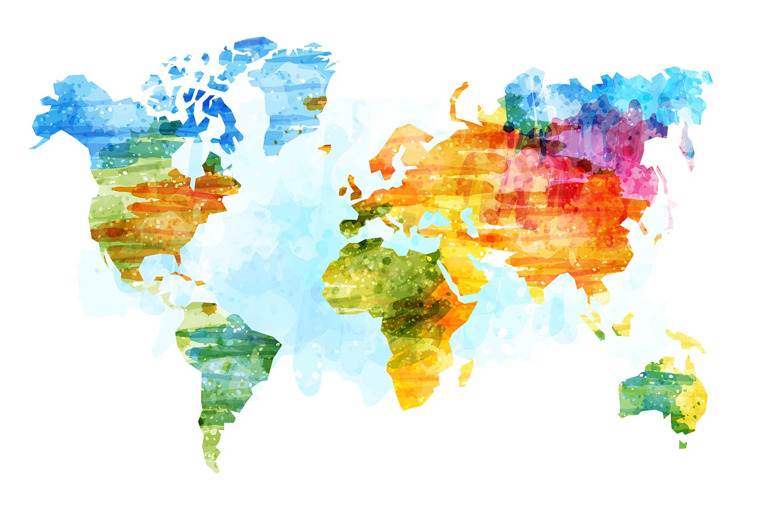 world map wallpaper,watercolor paint,world,illustration,graphic design,paint