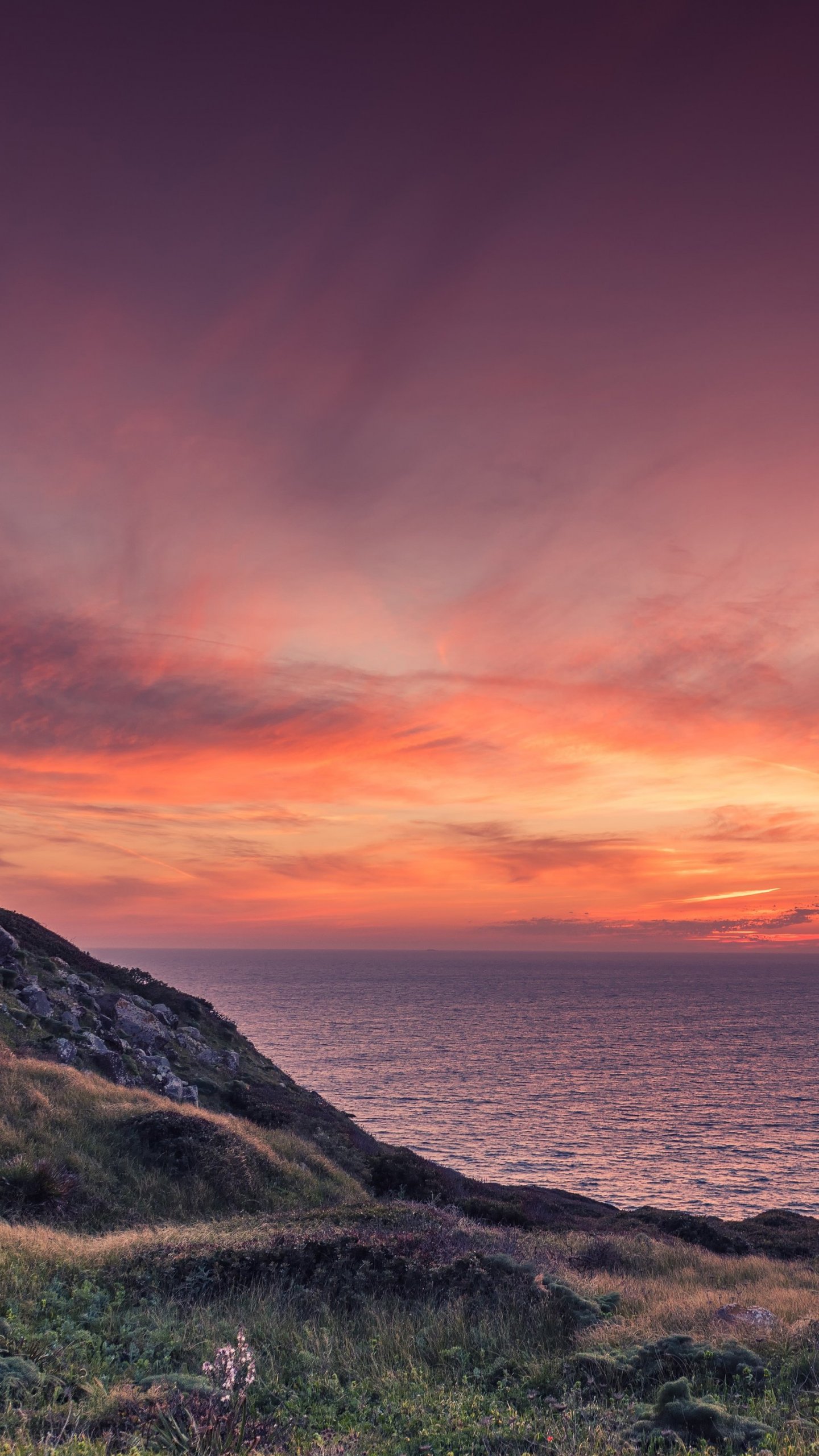 carta da parati al tramonto,cielo,orizzonte,ultimi bagliori,natura,cielo rosso al mattino