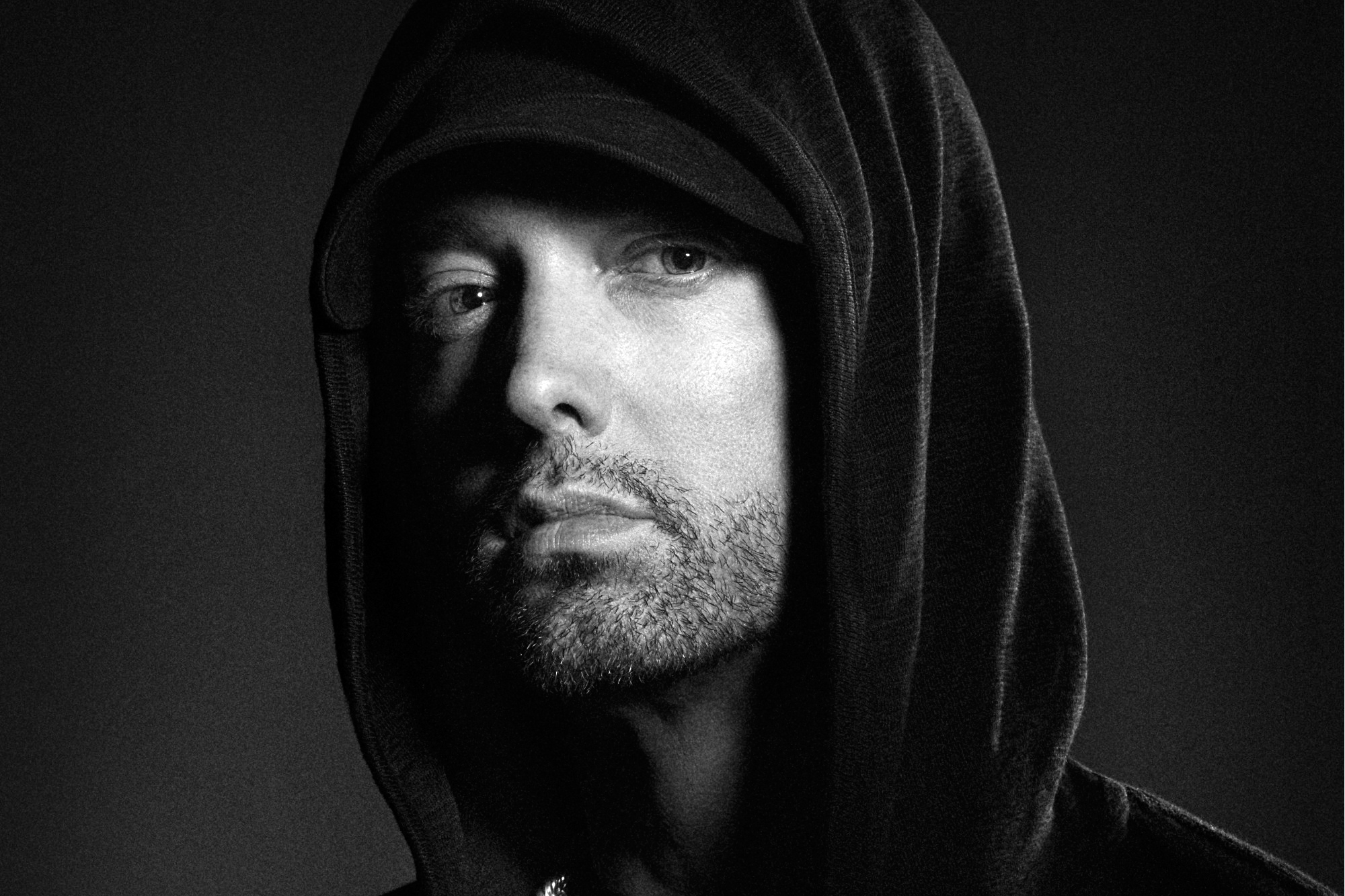 eminem wallpaper,face,black,hair,white,facial hair