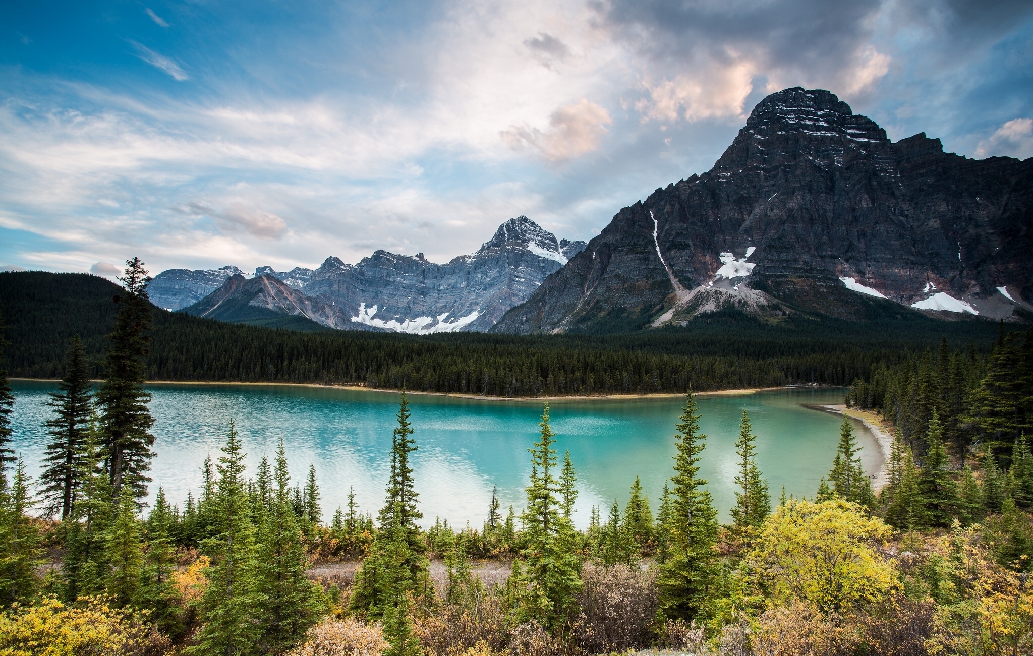 壁紙カナダ,山,自然の風景,自然,空,湖