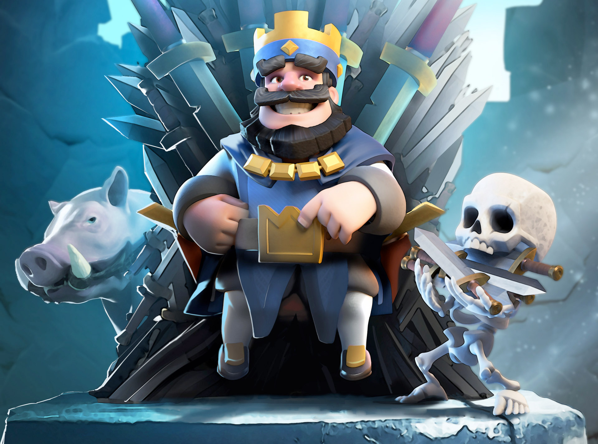 clash royale wallpaper,action figure,toy,cartoon,animation,animated cartoon