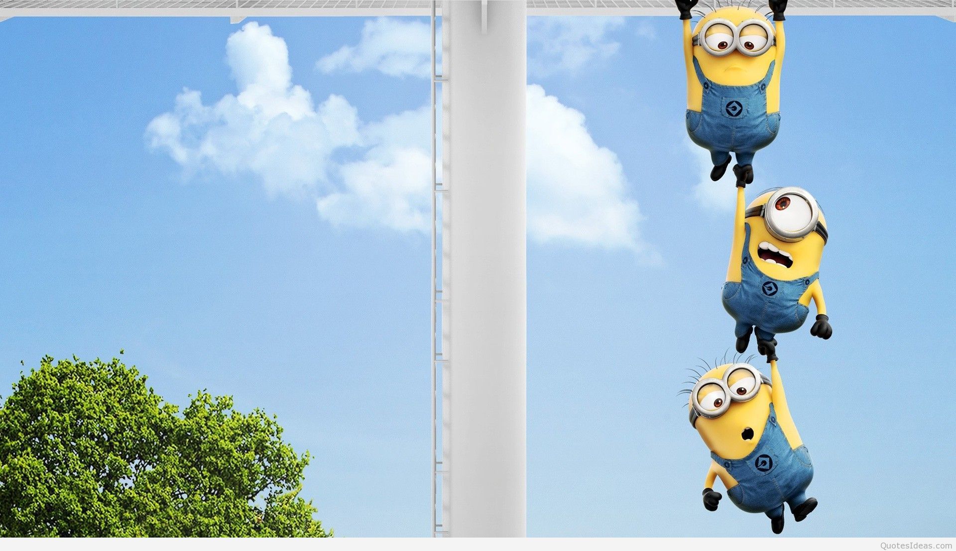 minions wallpaper hd,cartoon,animated cartoon,sky,street light,animation