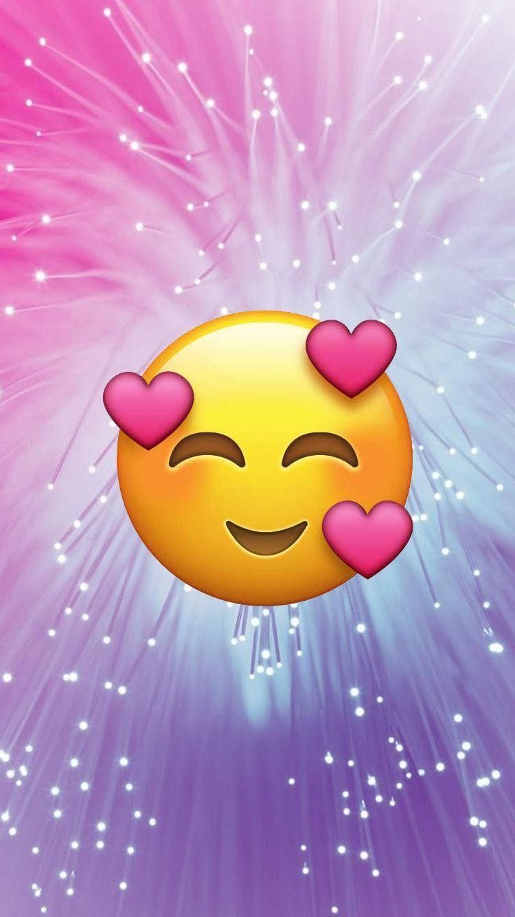 emoji live wallpaper,cartone animato,rosa,emoticon,sorridi,cielo