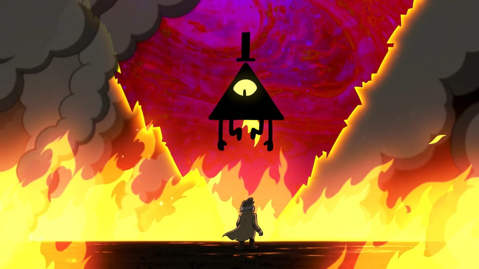 gravity falls wallpaper,light,geological phenomenon,orange,lighting,graphic design