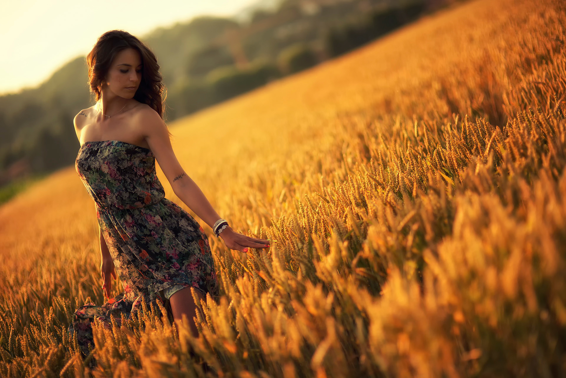 mood wallpaper,people in nature,nature,field,beauty,yellow