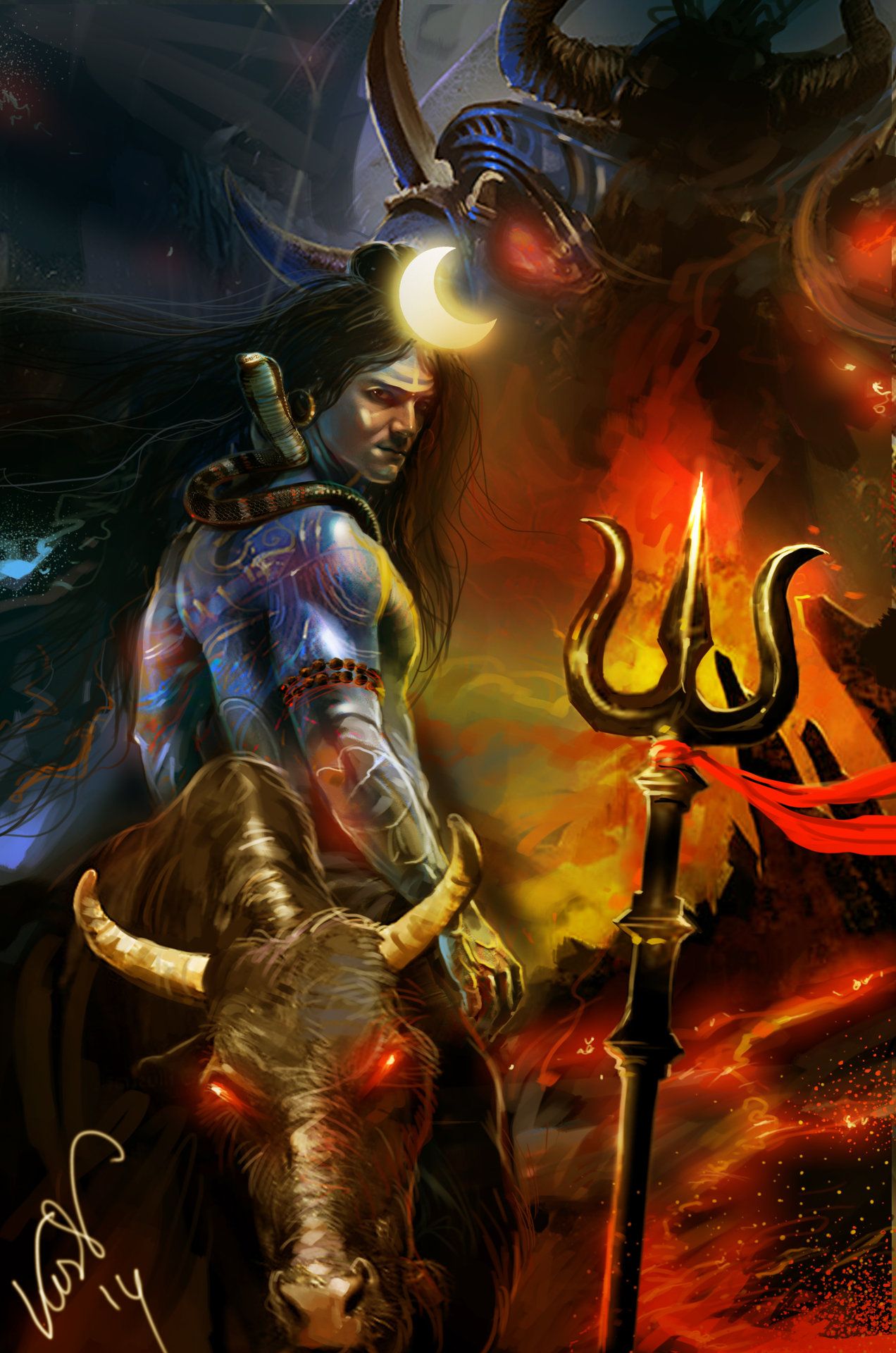 mahadev wallpaper,action adventure game,pc game,demon,cg artwork,darkness