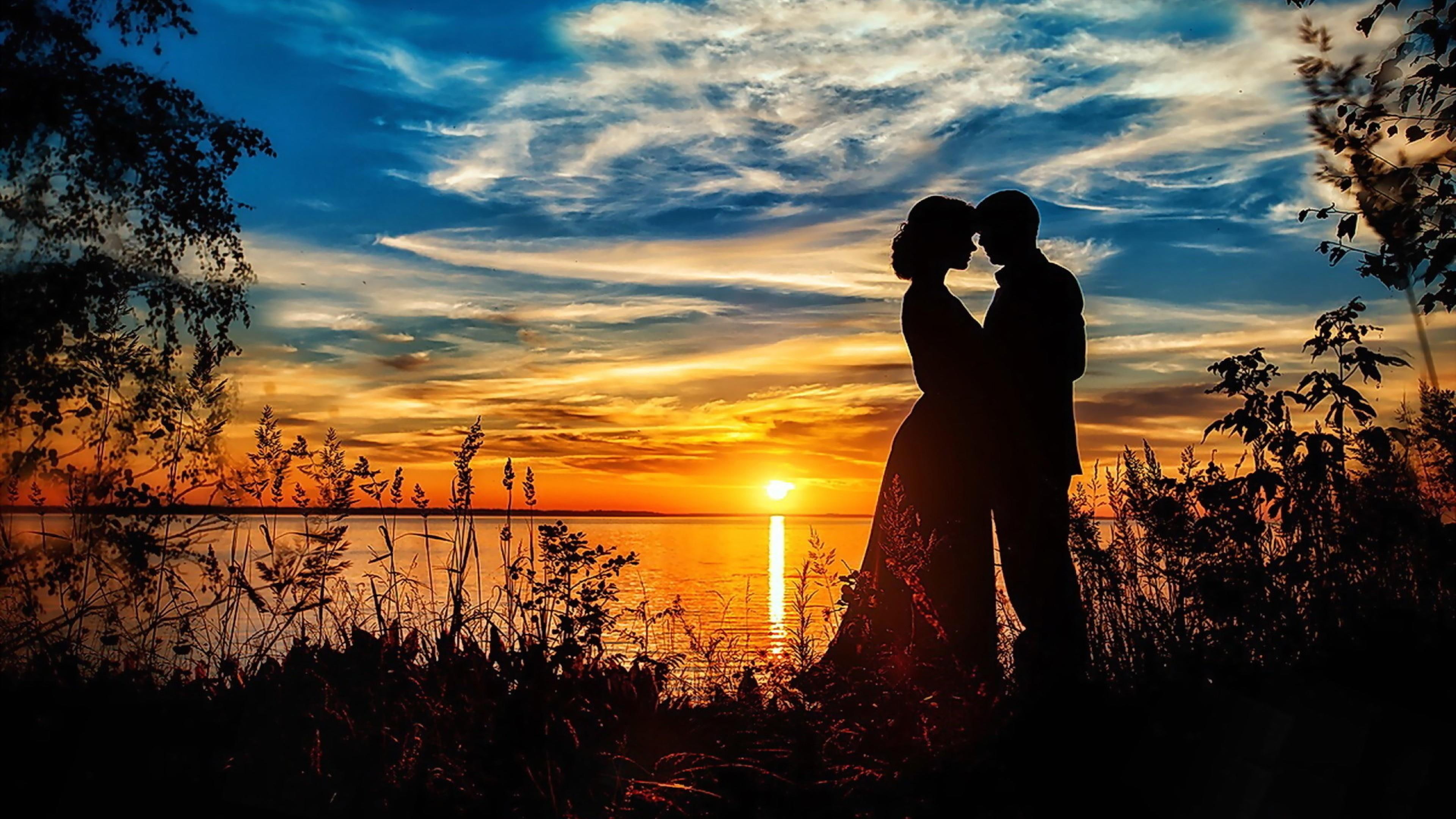 romantico sfondo hd,cielo,tramonto,sera,paesaggio naturale,romanza
