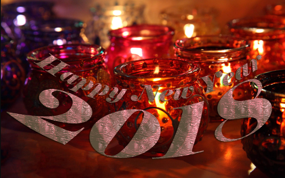 happy new year 2018 wallpapers,lighting,event,candle,interior design,tableware