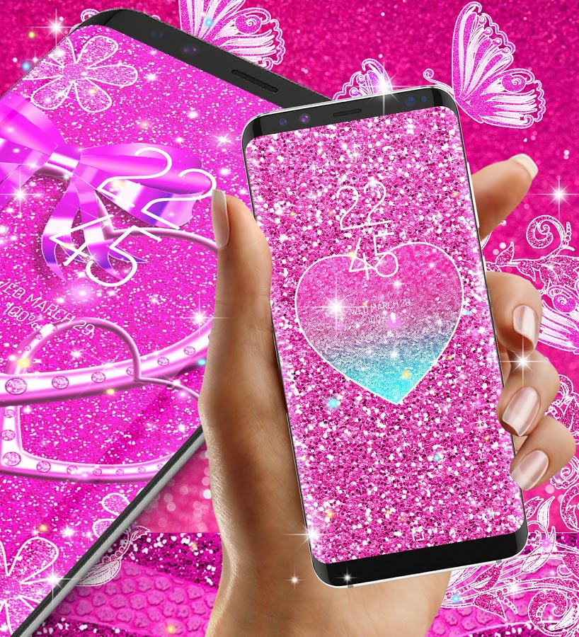 glitter live wallpaper,pink,mobile phone case,technology,magenta,electronic device