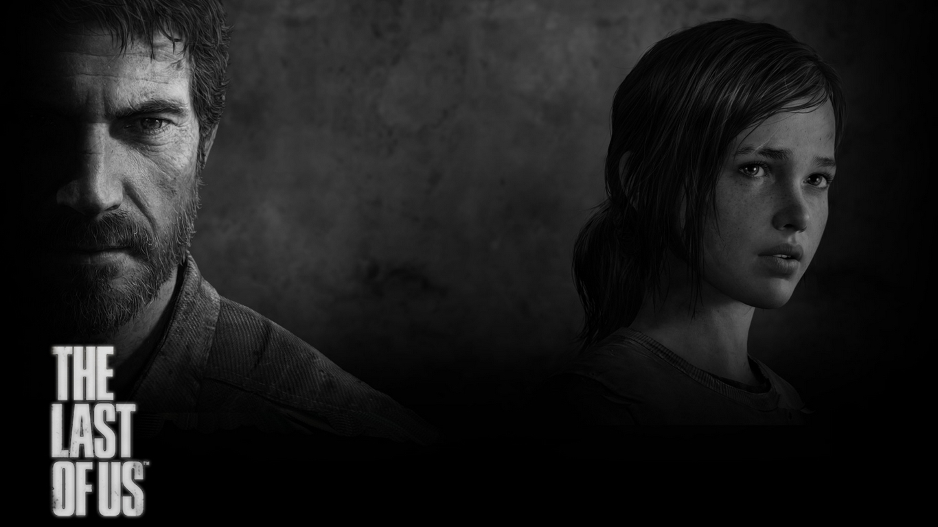 the last of us wallpaper,black and white,darkness,human,movie,photography
