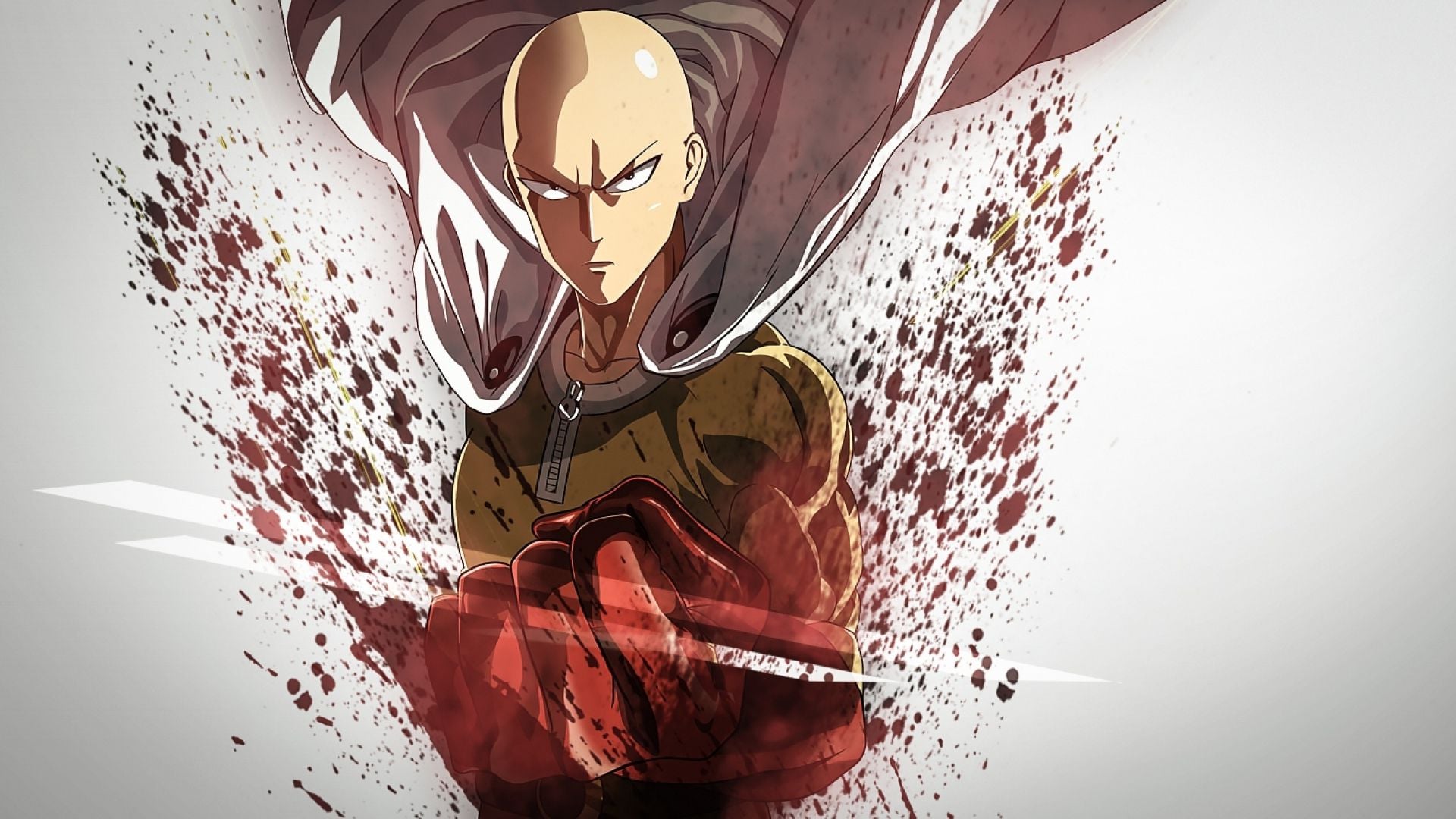 fond d'écran one punch man,oeuvre de cg,dessin animé,illustration,personnage fictif,anime