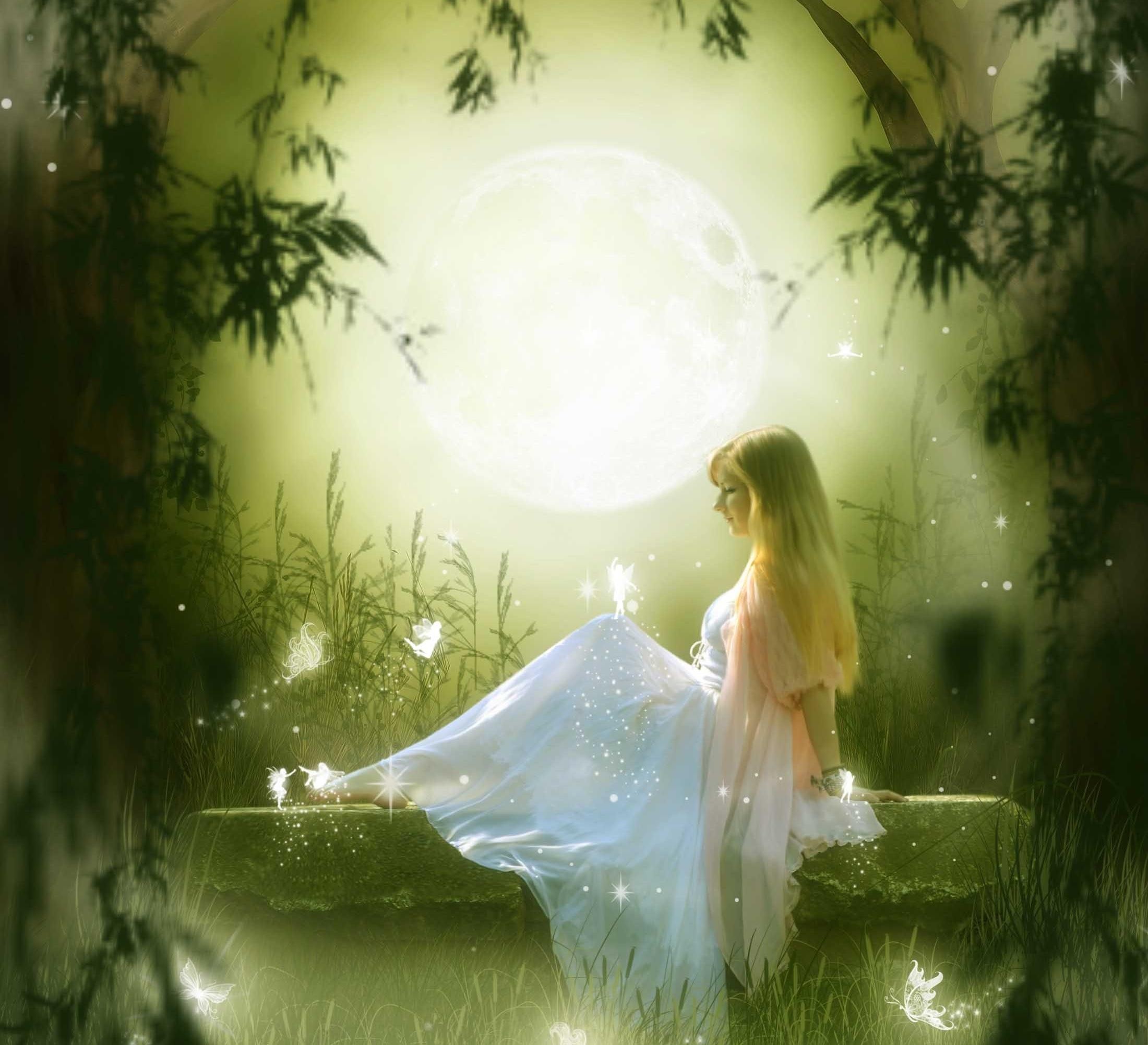 fairy wallpaper,people in nature,green,daydream,morning,cg artwork