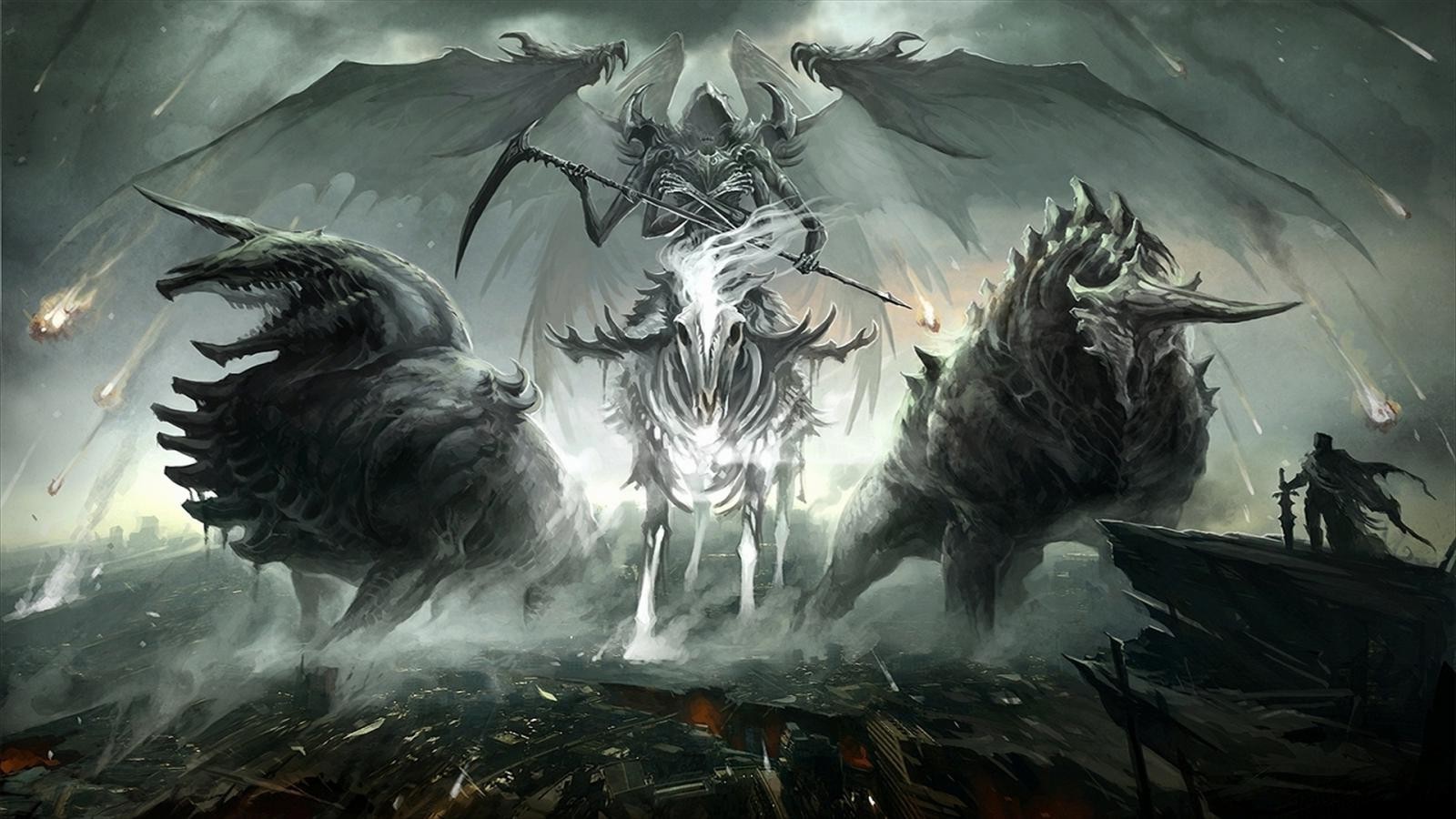 death wallpaper,dragon,cg artwork,mythical creature,fictional character,mythology