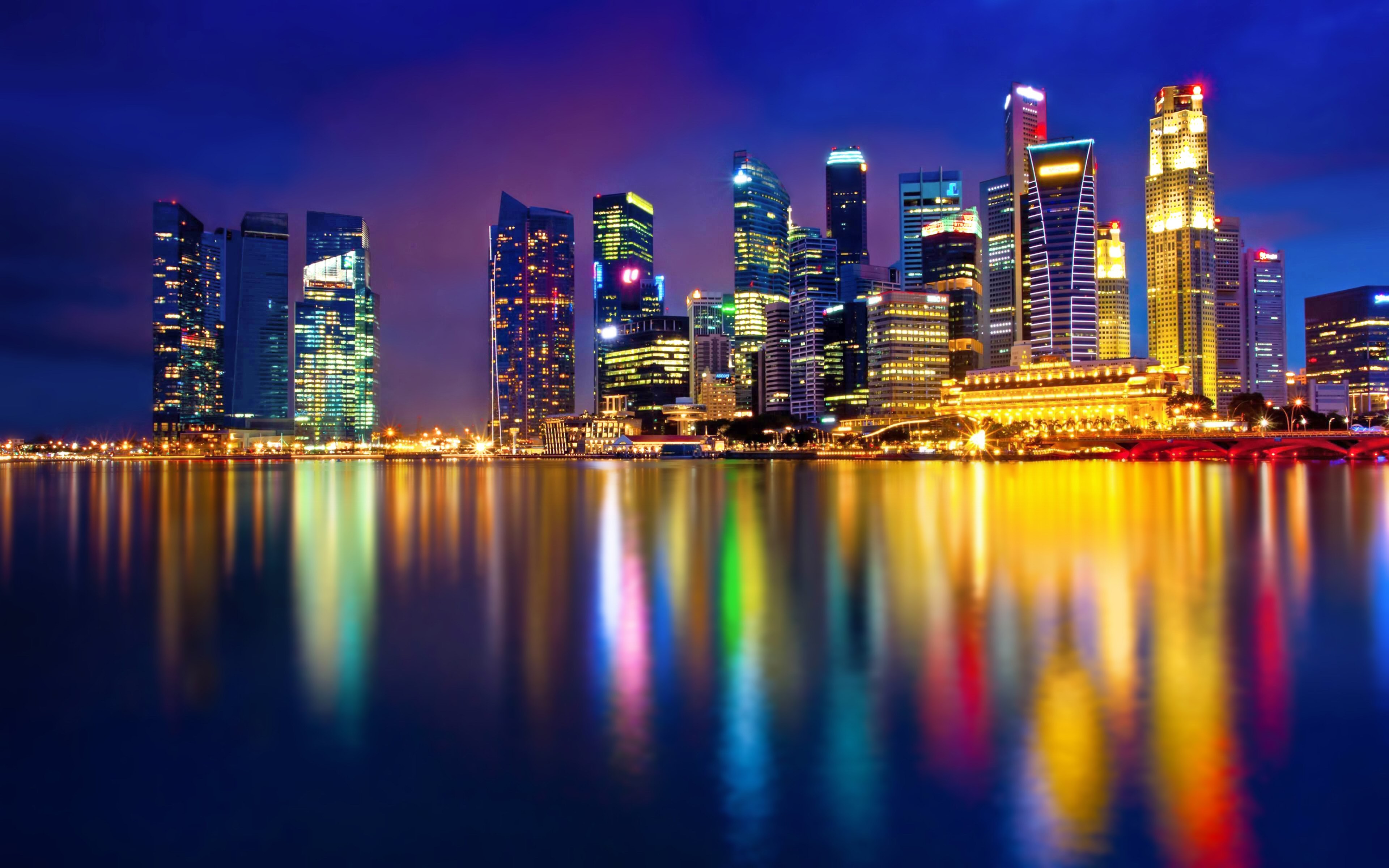 cityscape wallpaper,cityscape,metropolitan area,city,skyline,reflection