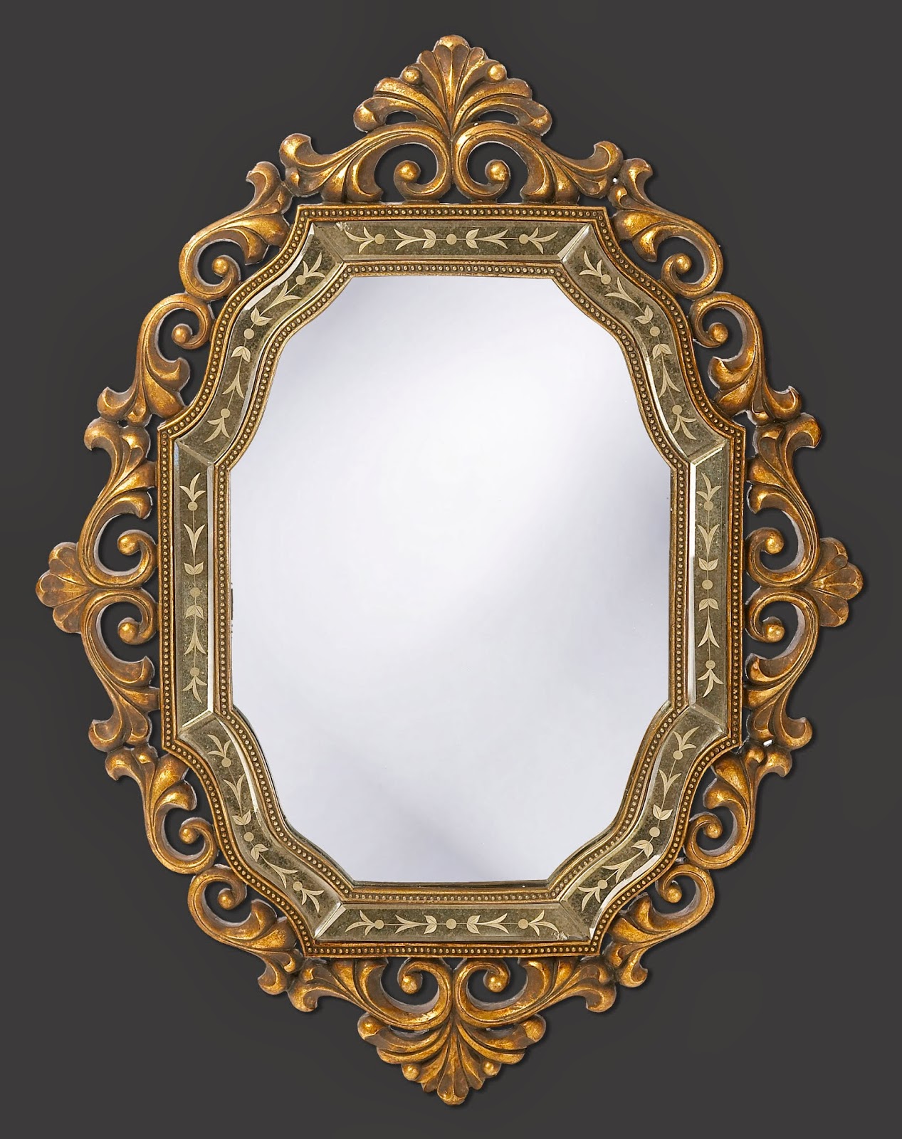 mirror wallpaper,mirror,picture frame,bronze,brass,metal