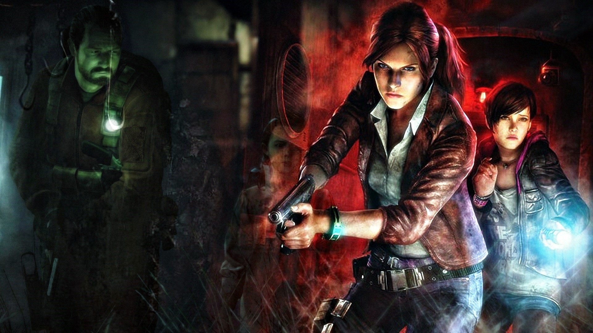 resident evil wallpaper,action adventure game,games,adventure game,fictional character,cg artwork