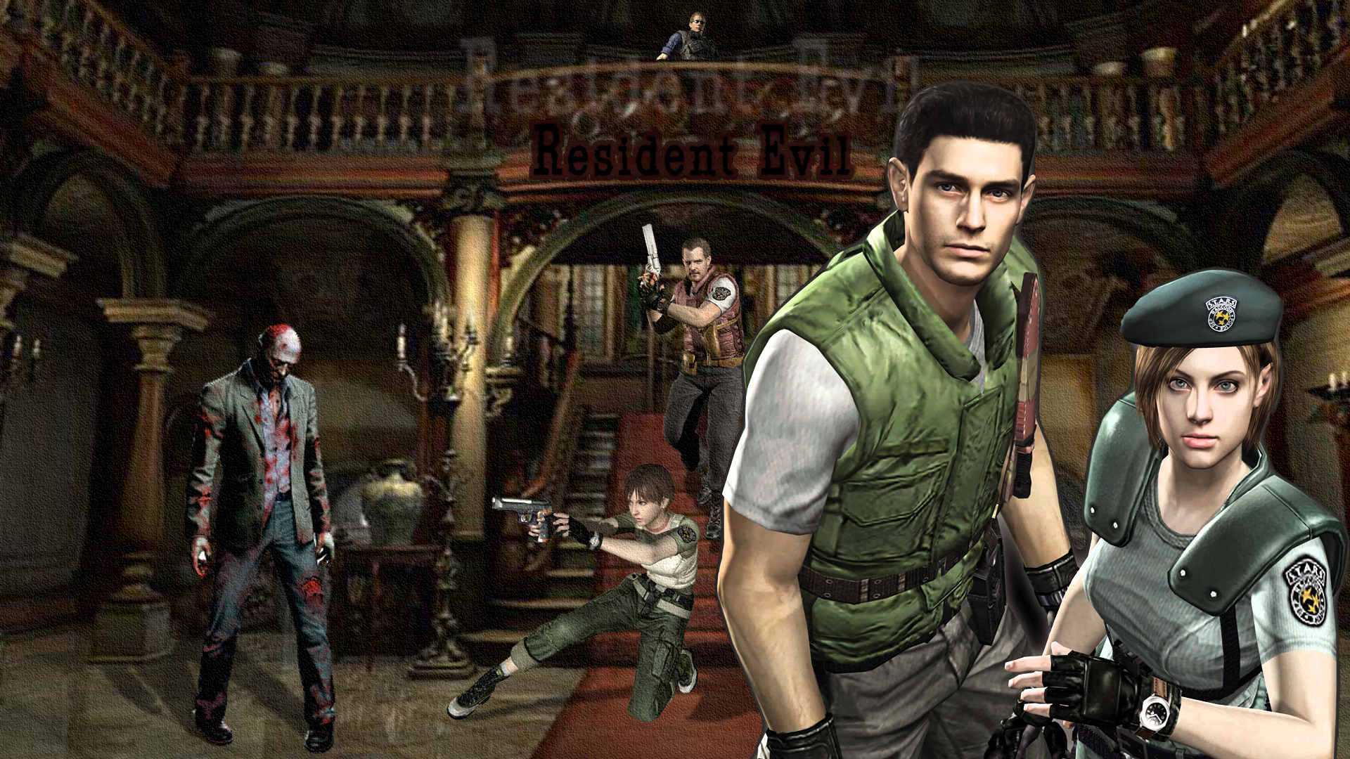 resident evil wallpaper,action adventure game,pc game,games,adventure game,strategy video game