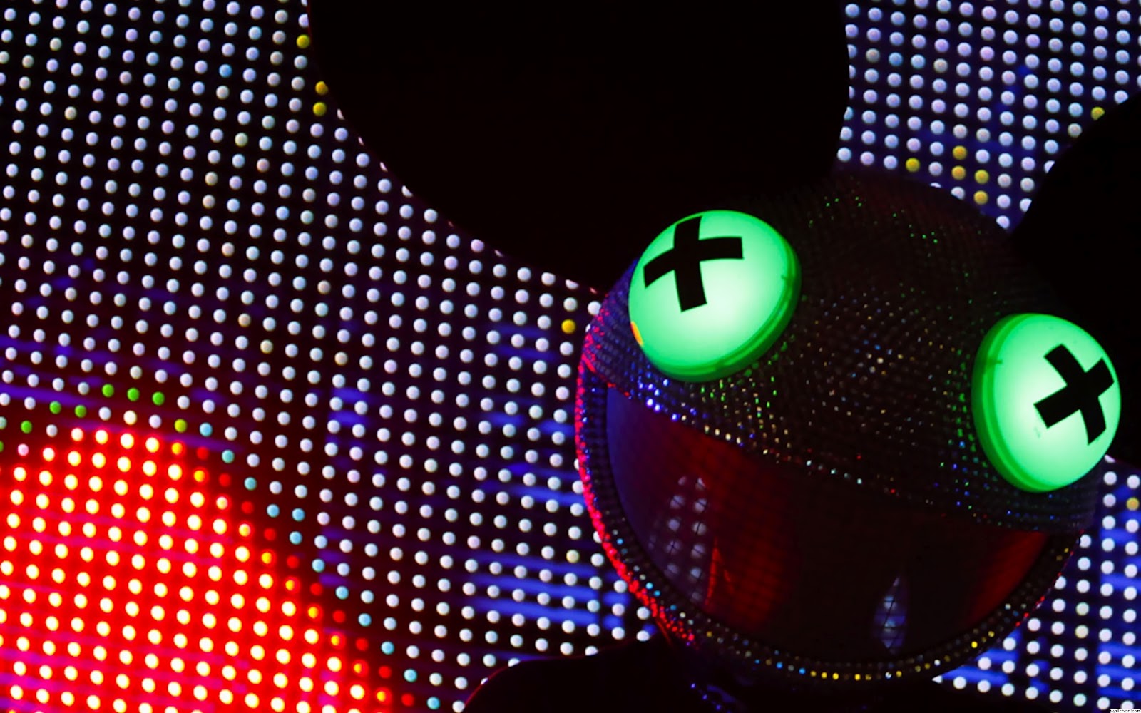 deadmau5 tapete,grün,schriftart,technologie,kreis,grafik