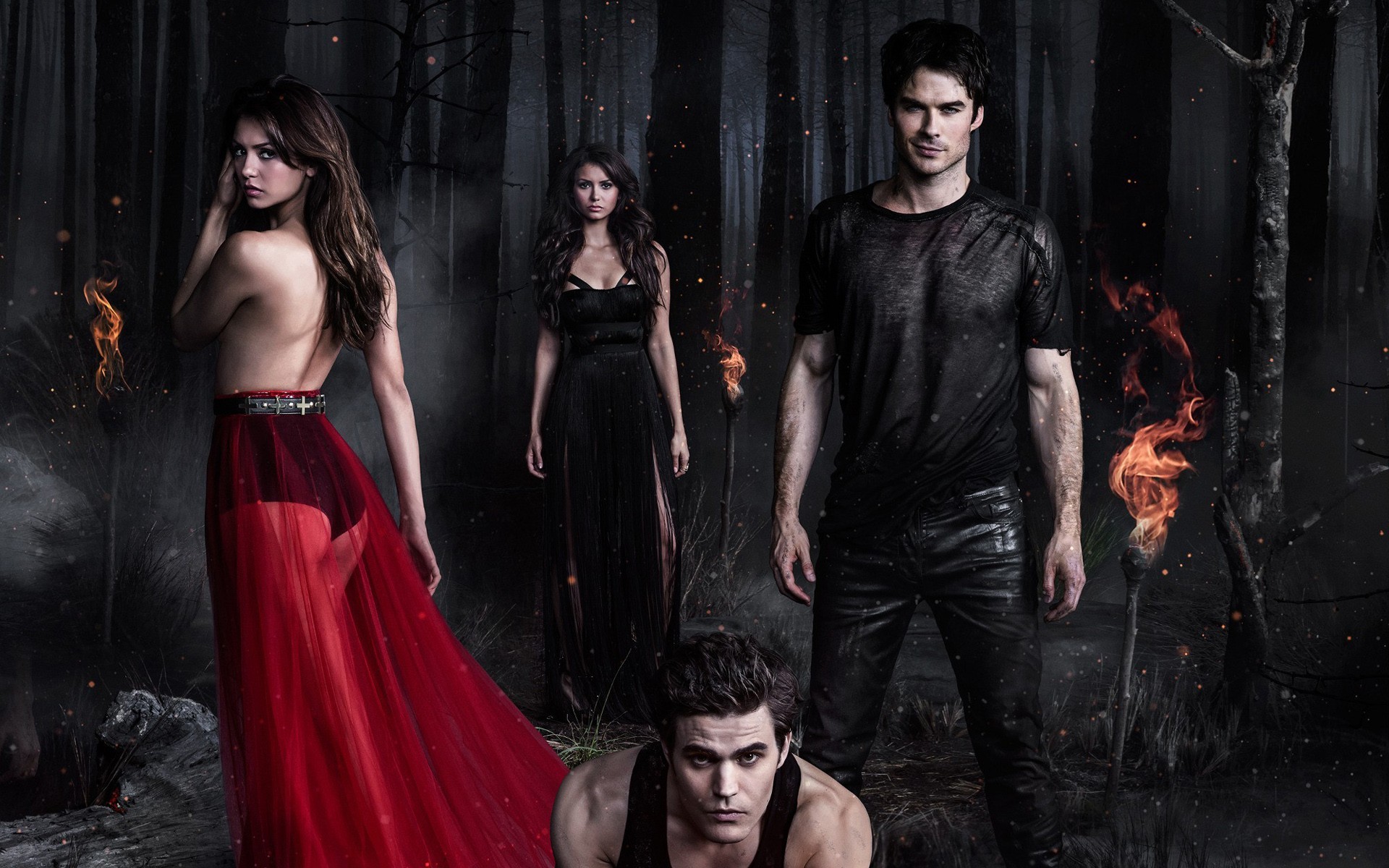 vampire diaries wallpaper,moda,modelo,vampiro,vestir,fotografía