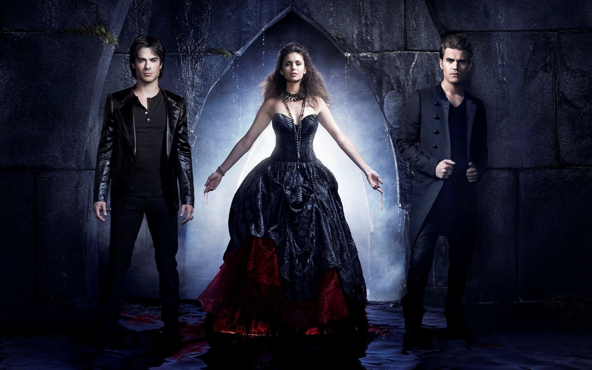 vampire diaries wallpaper,fashion,darkness,gothic fashion,goth subculture,vampire